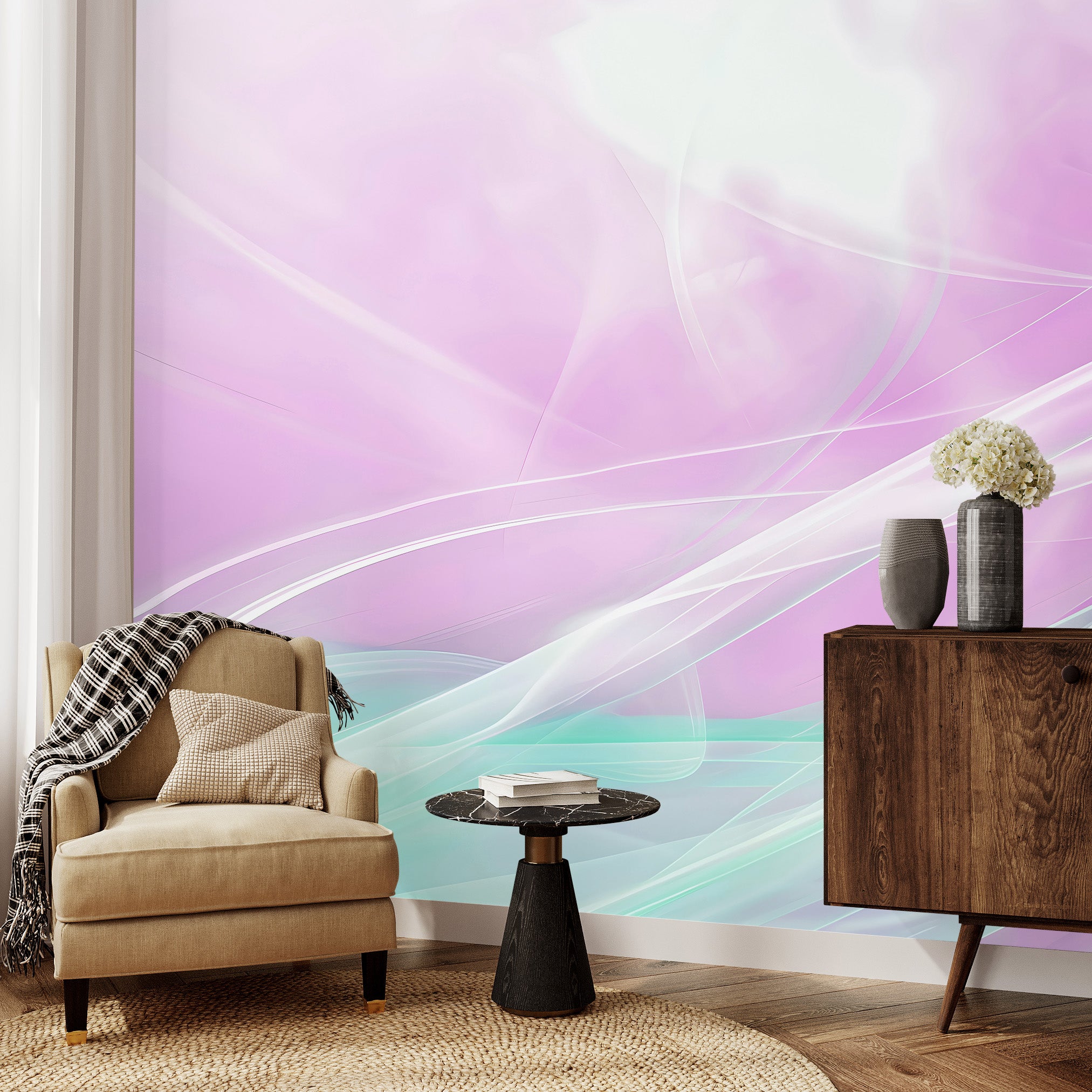 Spectral Swirls Mural