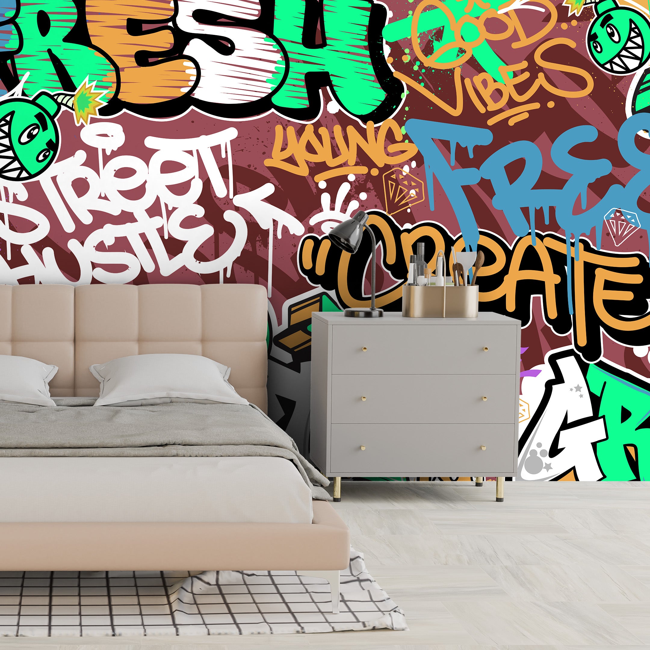 Tag & Spark - Graffiti Pop Mural
