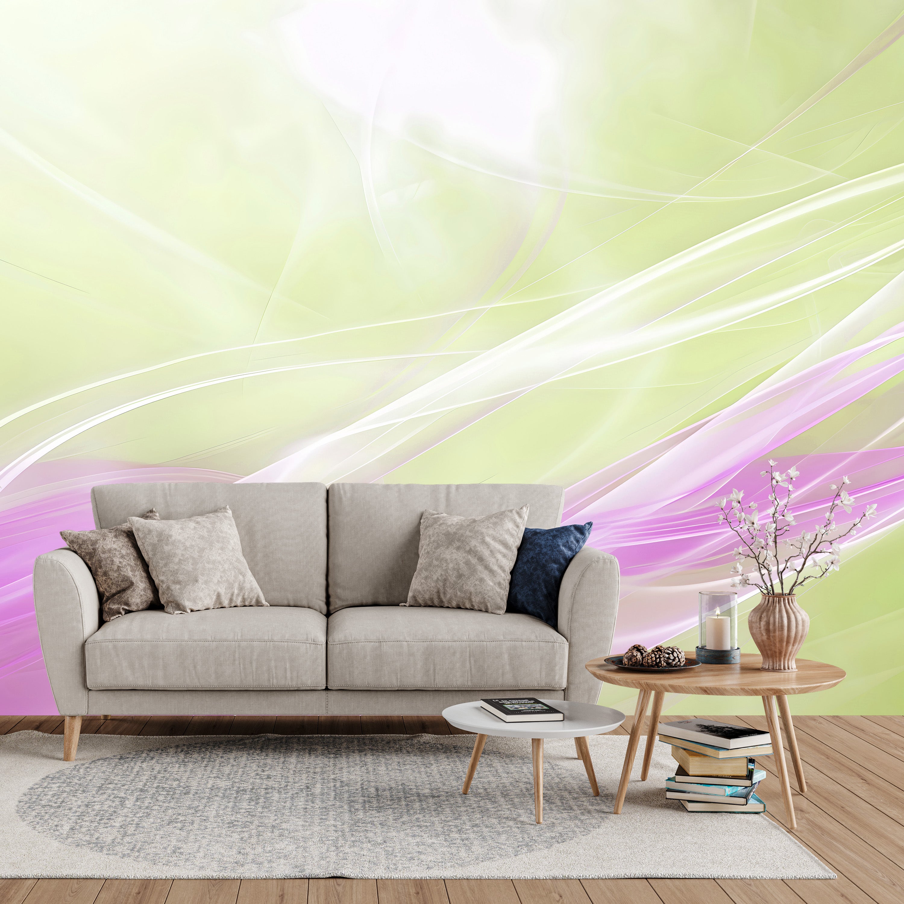 Spectral Swirls Mural