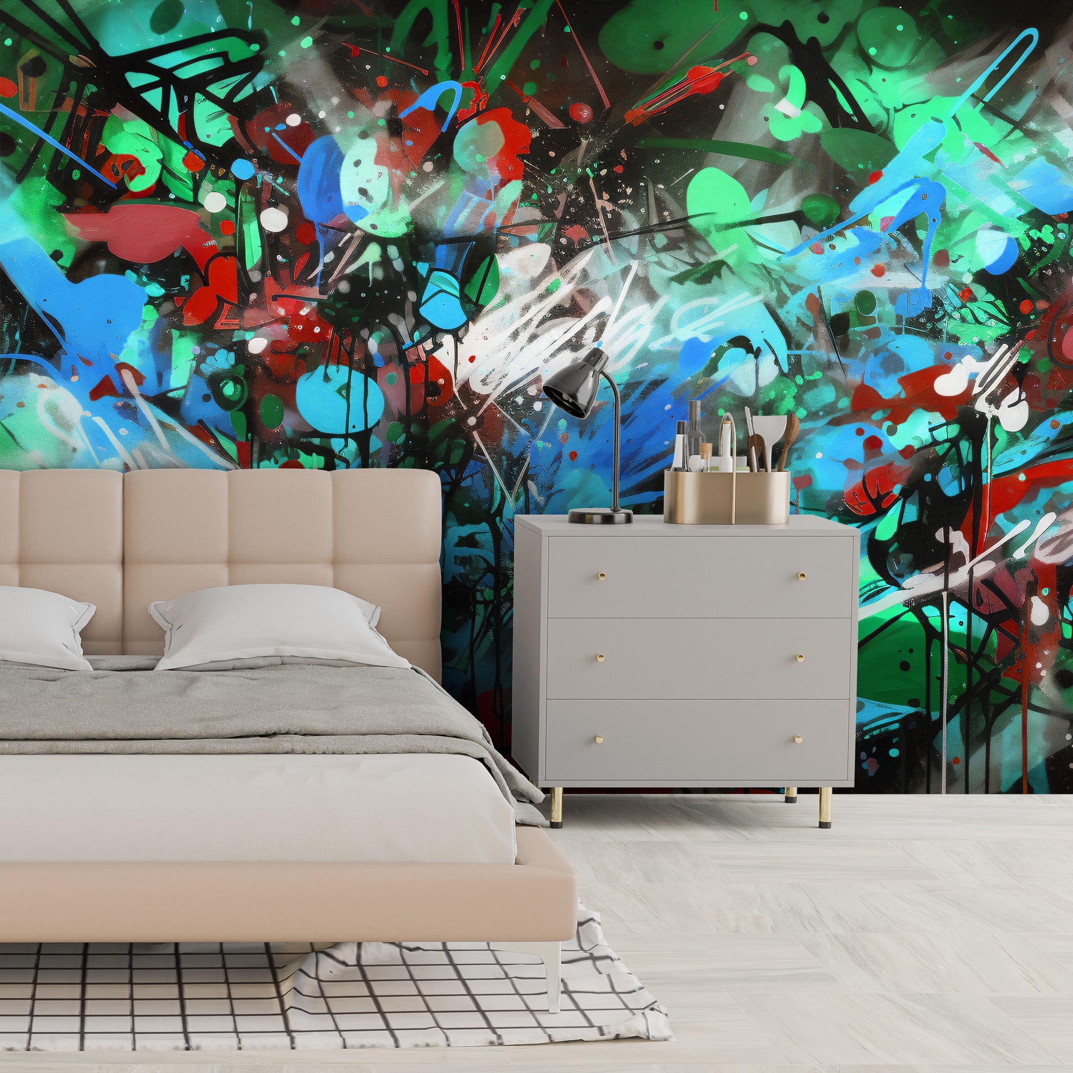 Urban Graffiti Fusion Mural