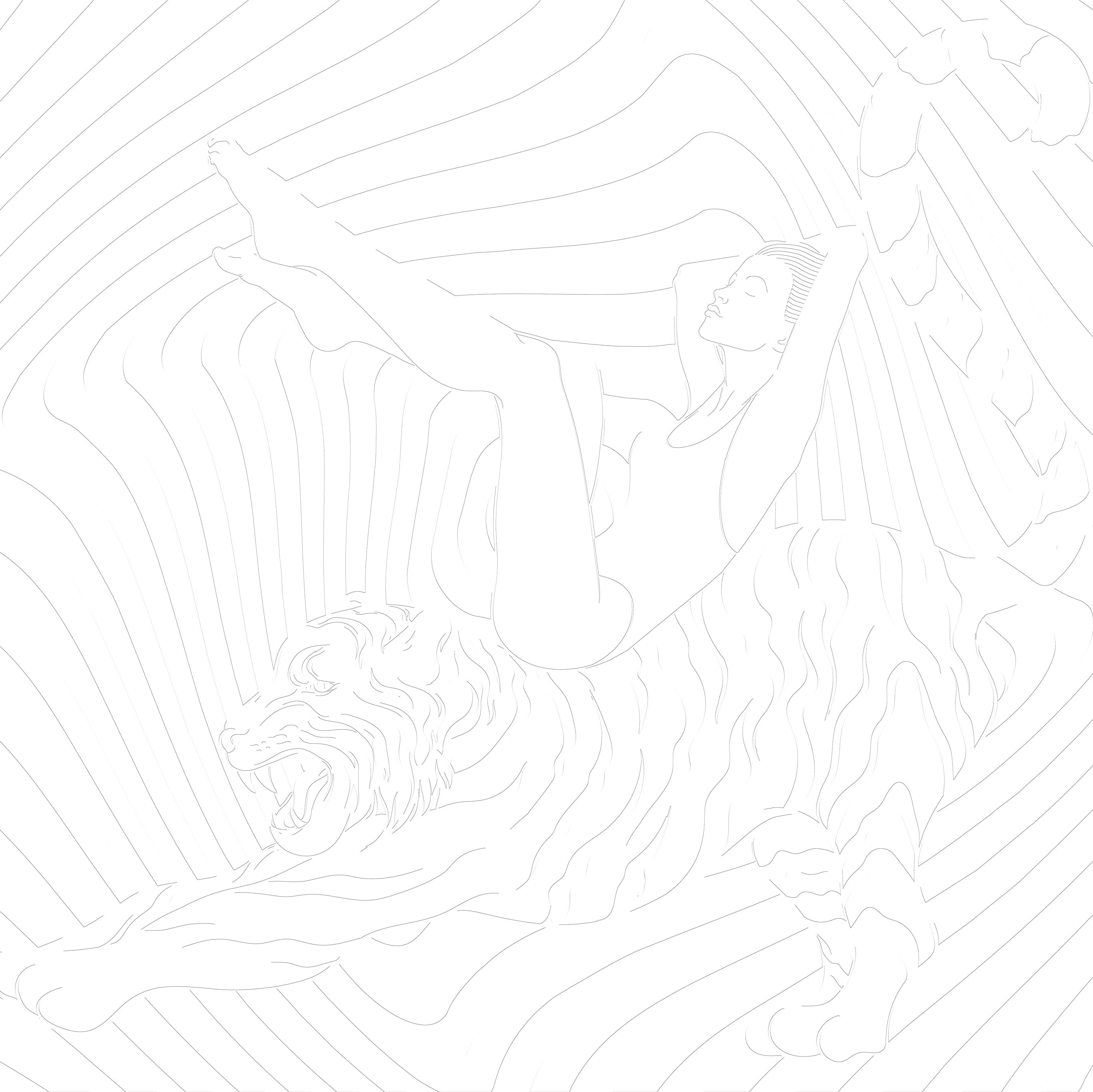 3D Empress of the Wild - Paintable Mural