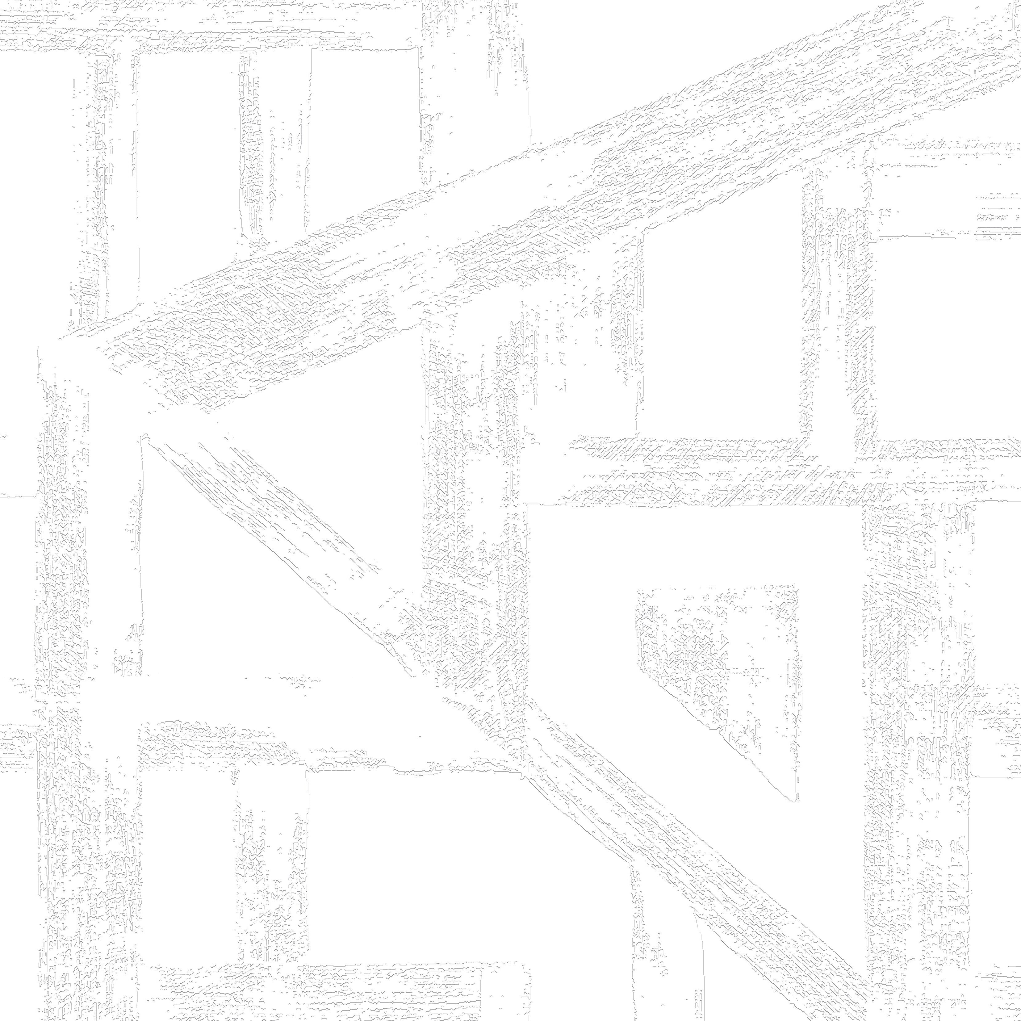 3D Industrial Scape - Paintable Mural