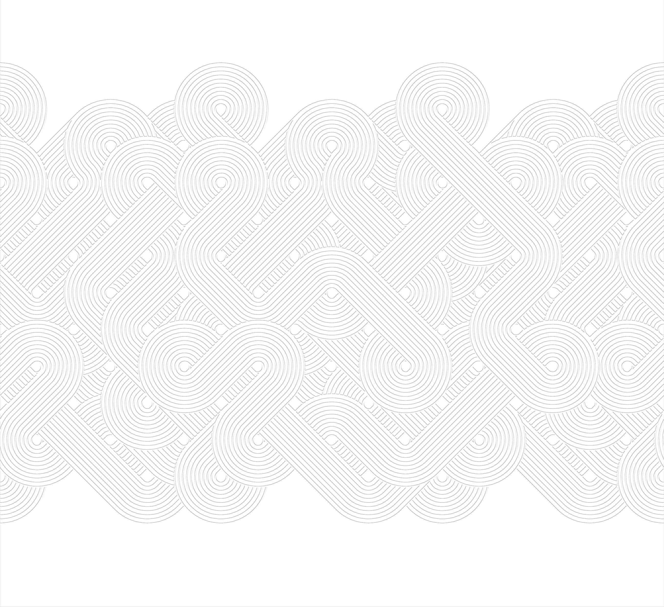 3D Radial Rhythm - Paintable Wallpaper