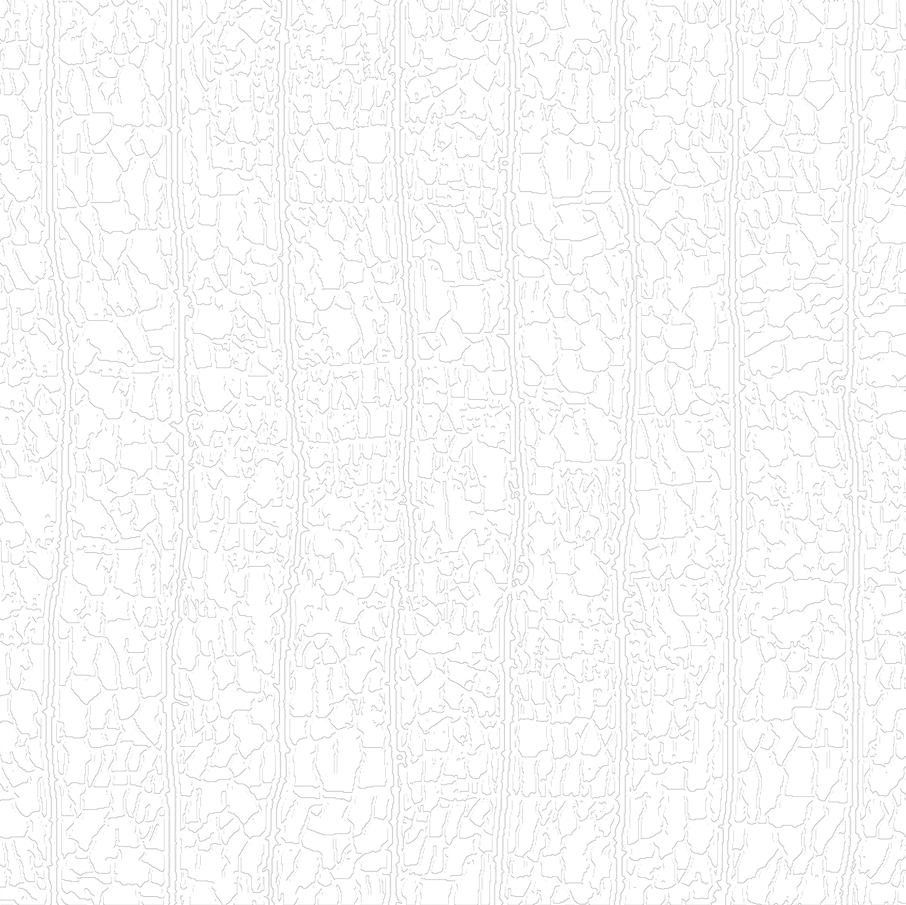 3D Aged Terracotta Grid - Paintable Mural