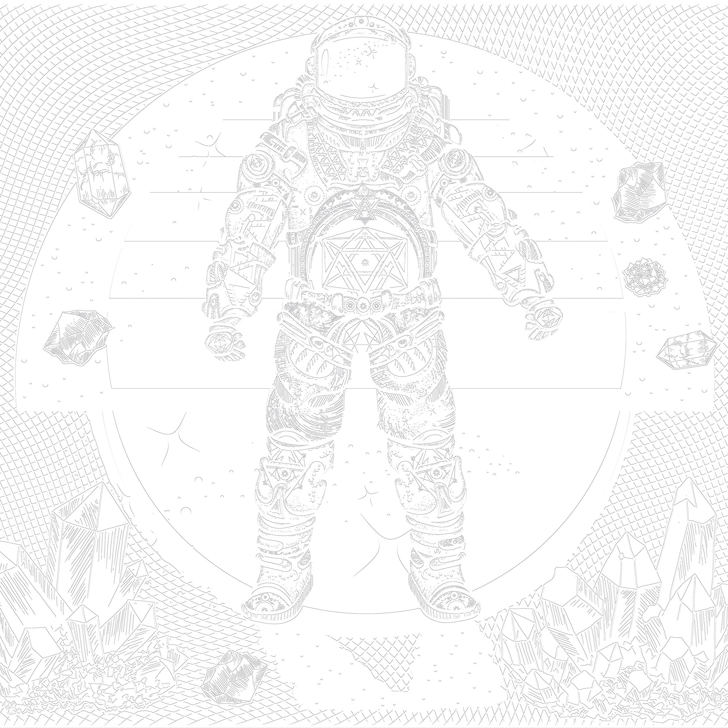 3D Stellar Spacewalk  - Paintable Mural