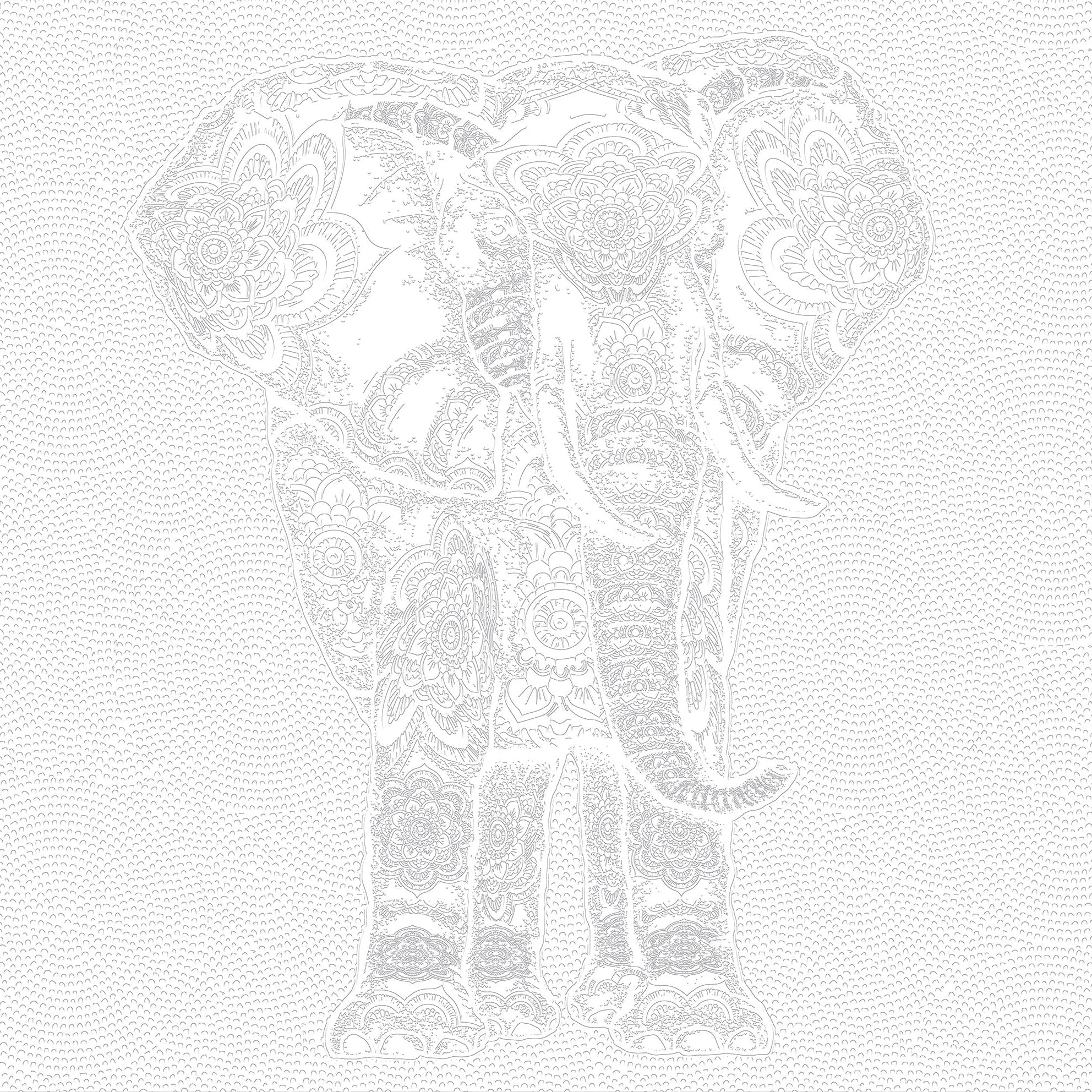 3D Guardian of Serenity - Paintable Mural