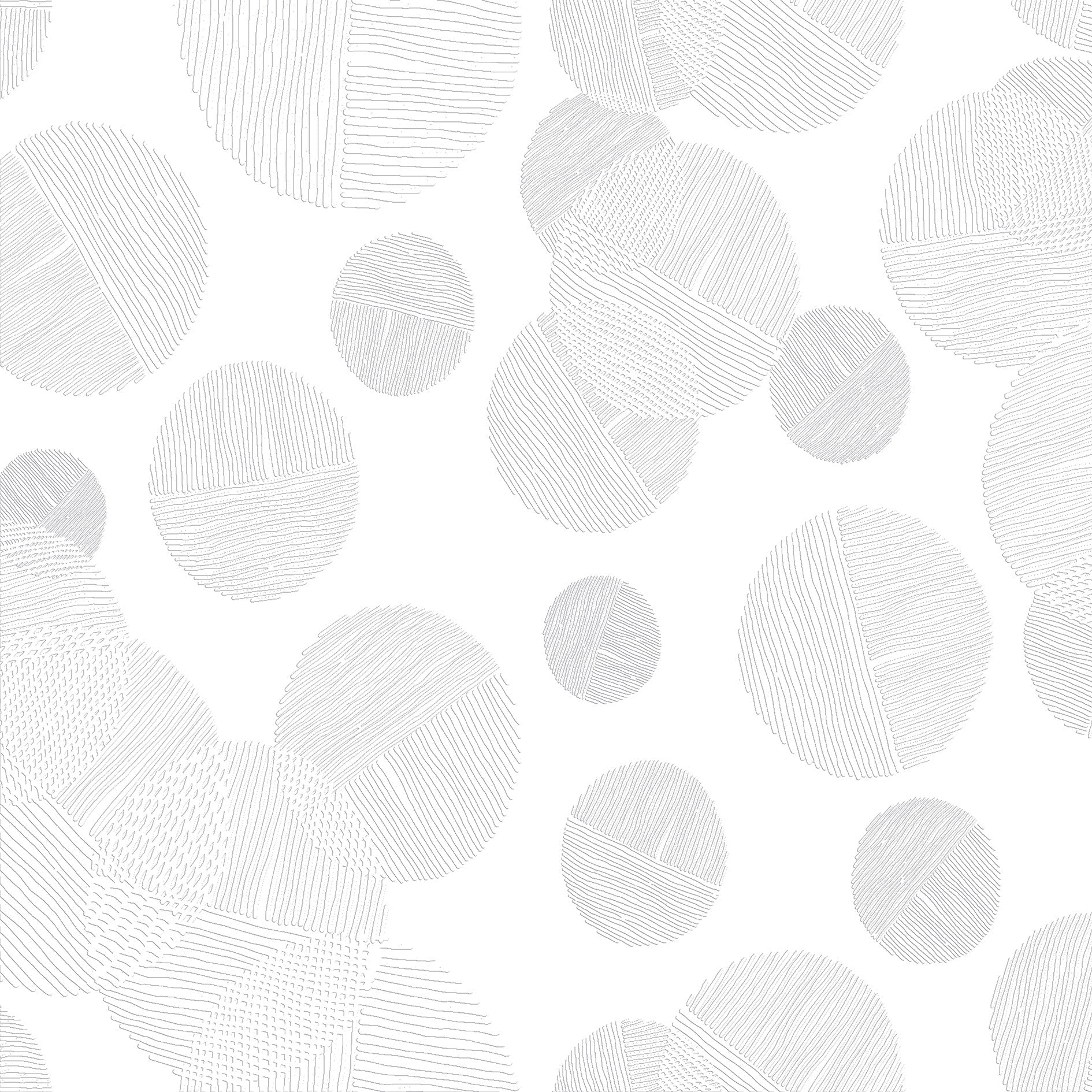 3D Rhythmic Circle Path - Paintable Wallpaper