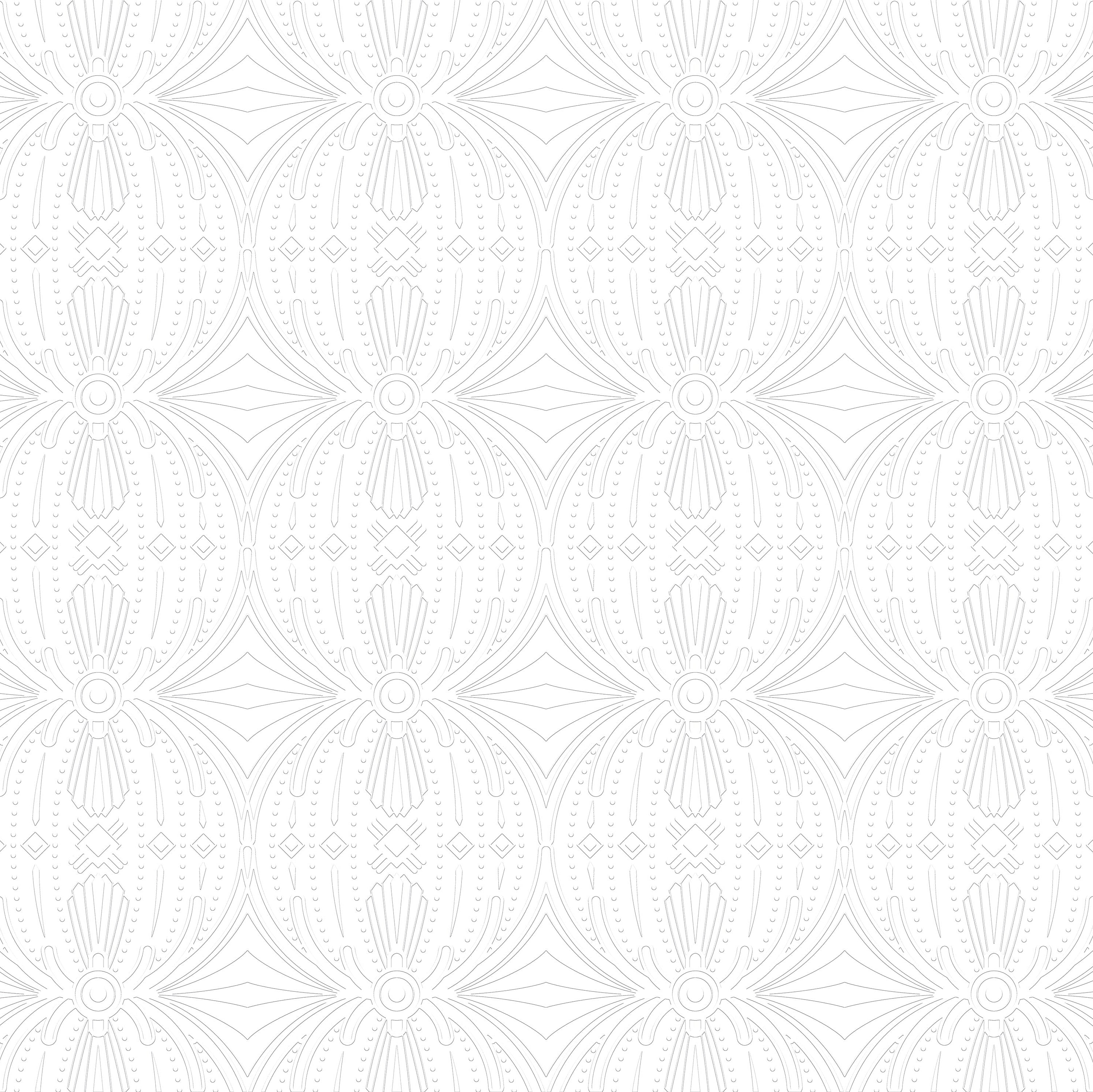 3D Radial Prism Bloom - Paintable Wallpaper