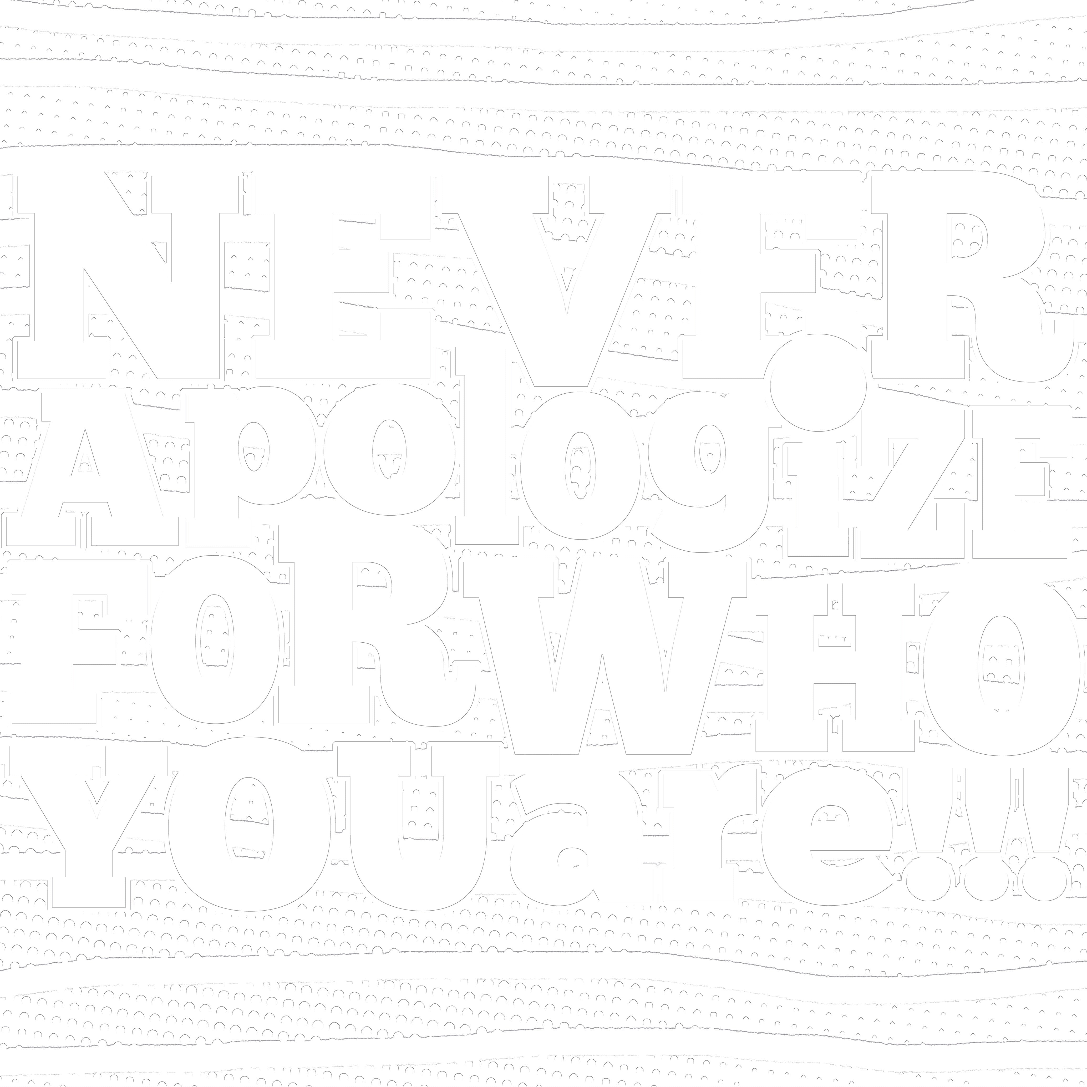 3D Self-Affirmation - Paintable Mural