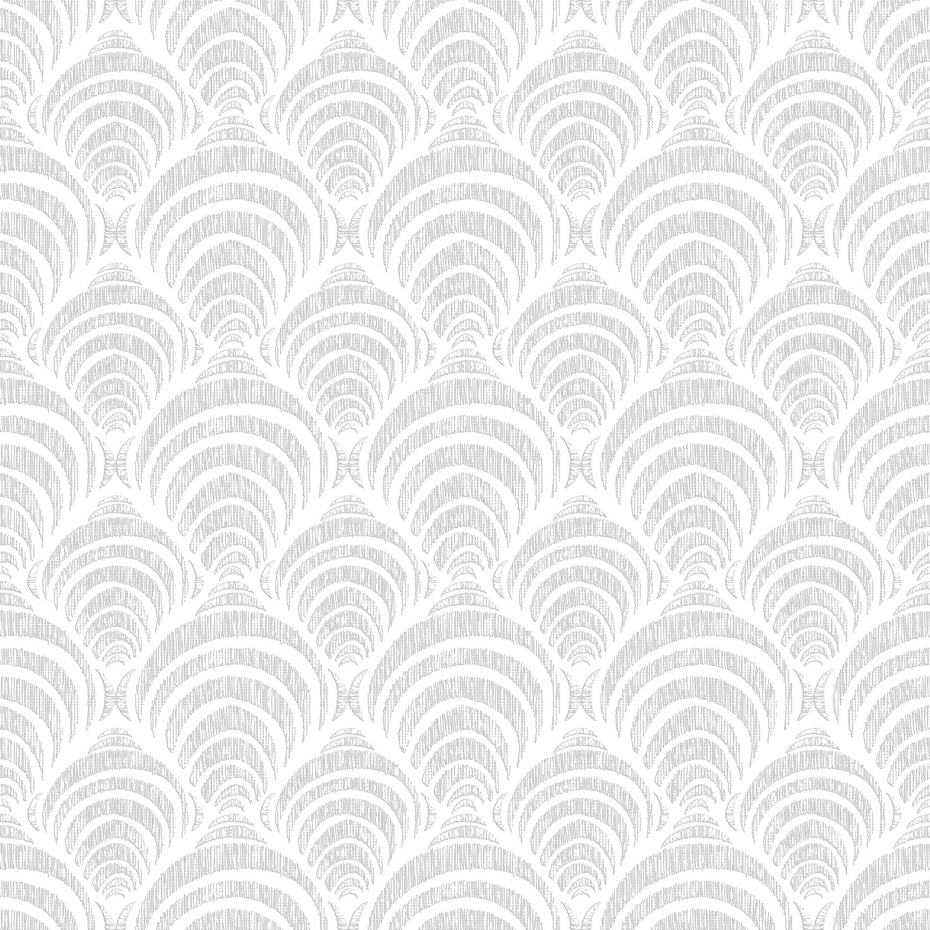 3D Ornate Scaled Pattern - Paintable Wallpaper