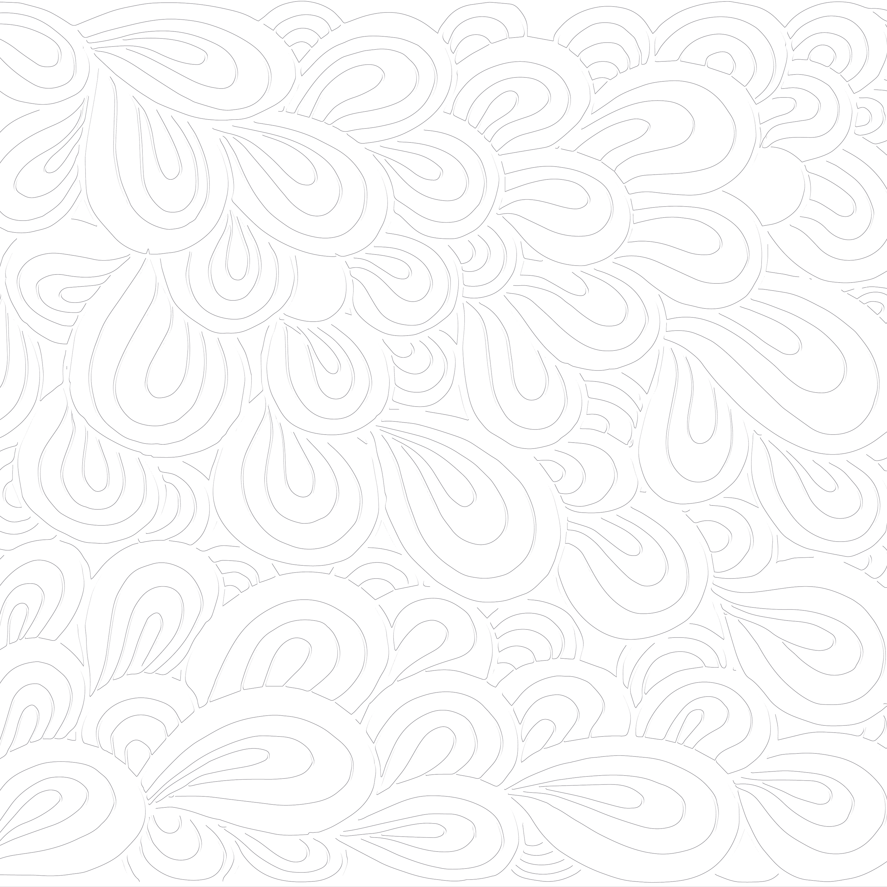 3D Petals in Motion - Paintable Mural