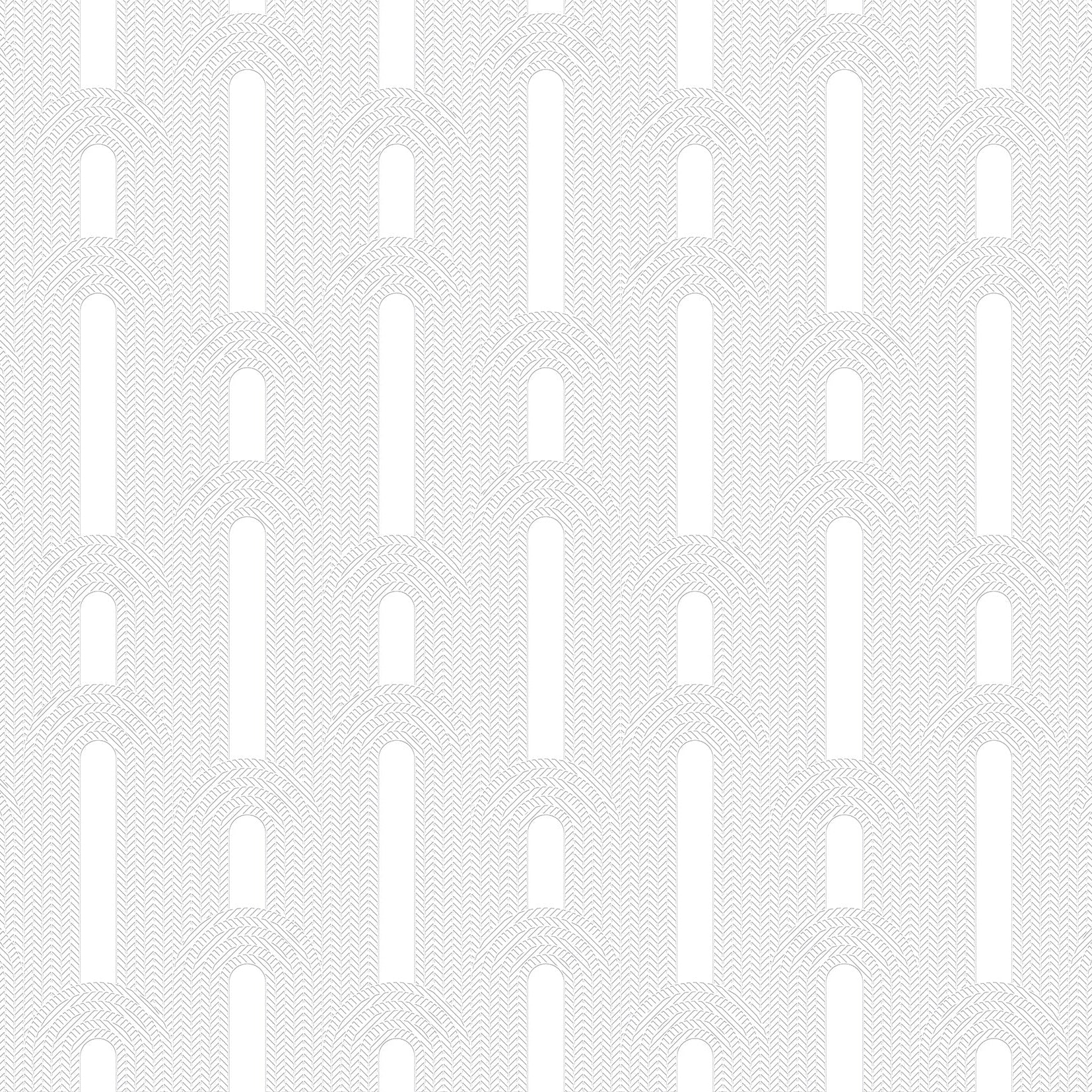 3D Deco Herringbone Rise - Paintable Wallpaper