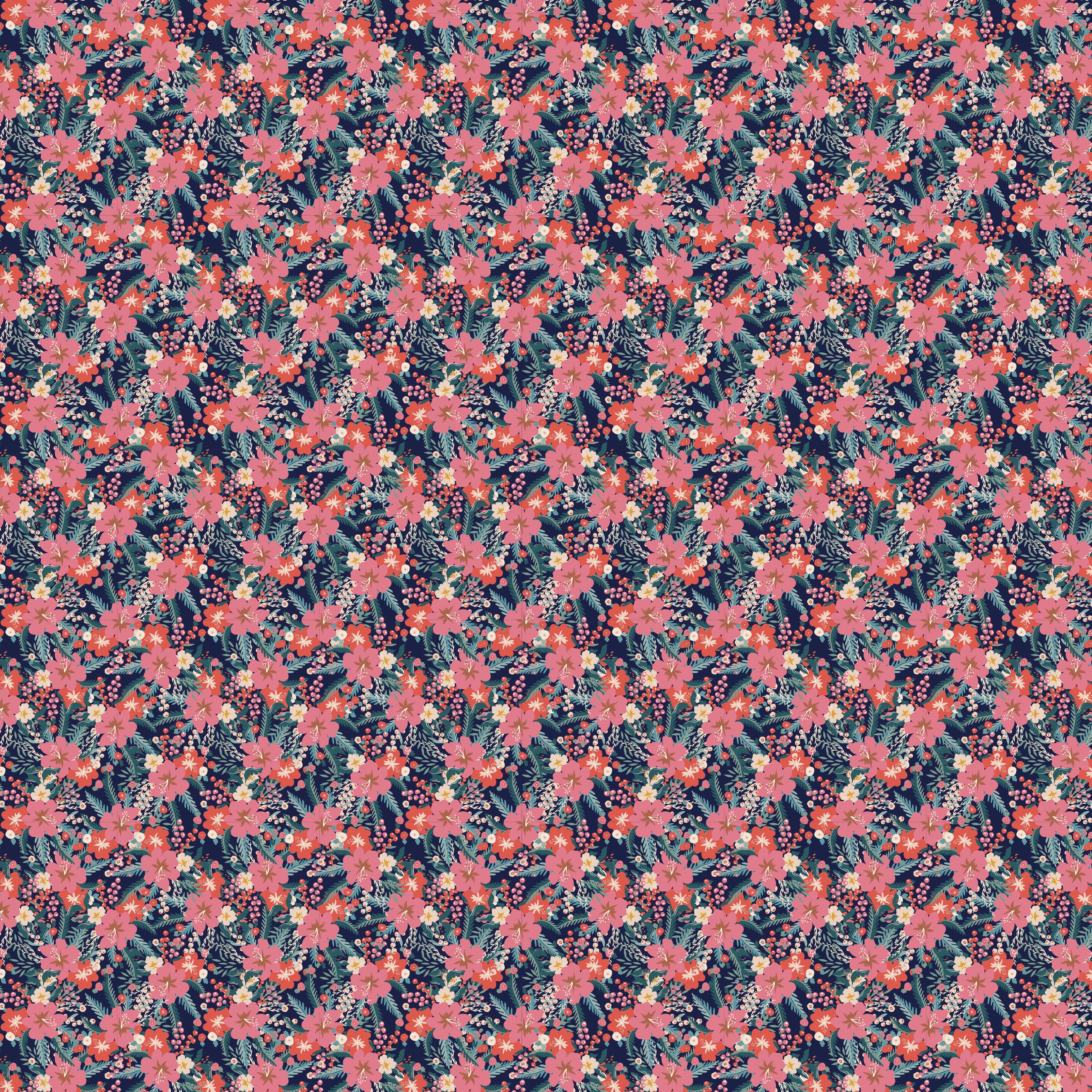 Floral Tapestry - Twilight Hibiscus