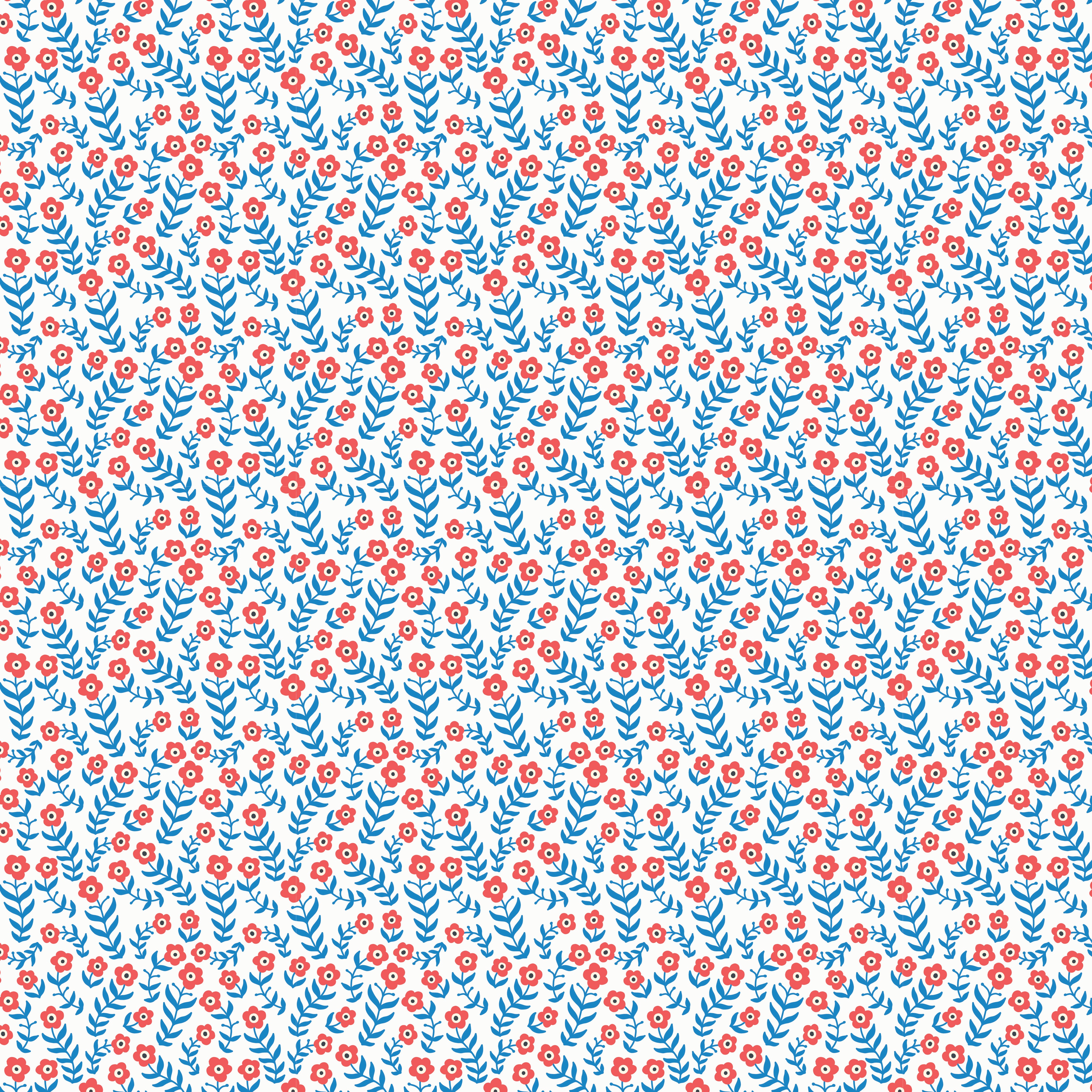 Playful Petals  - Retro Bloom Bright