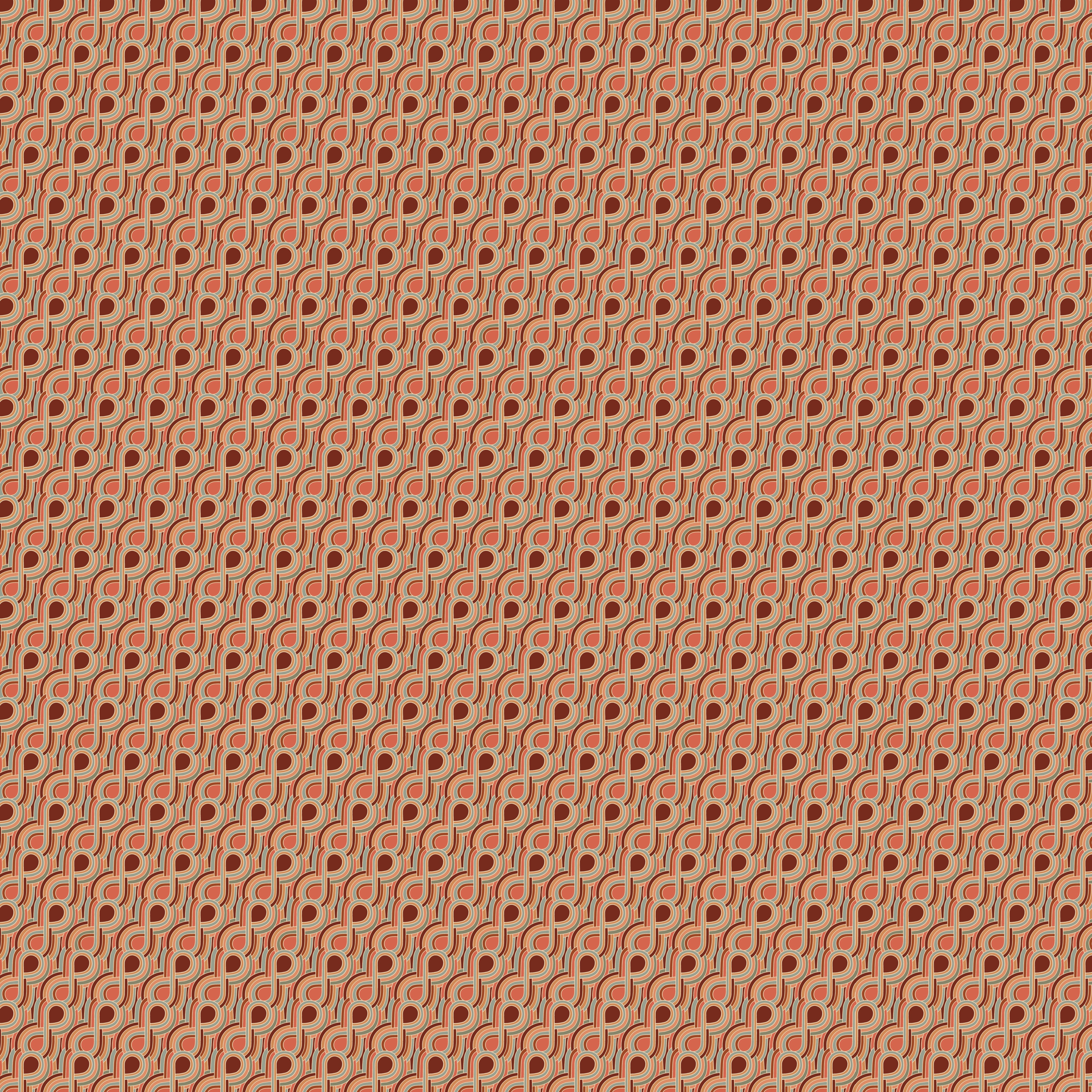 Autumn Hues - Coral Linen Weave