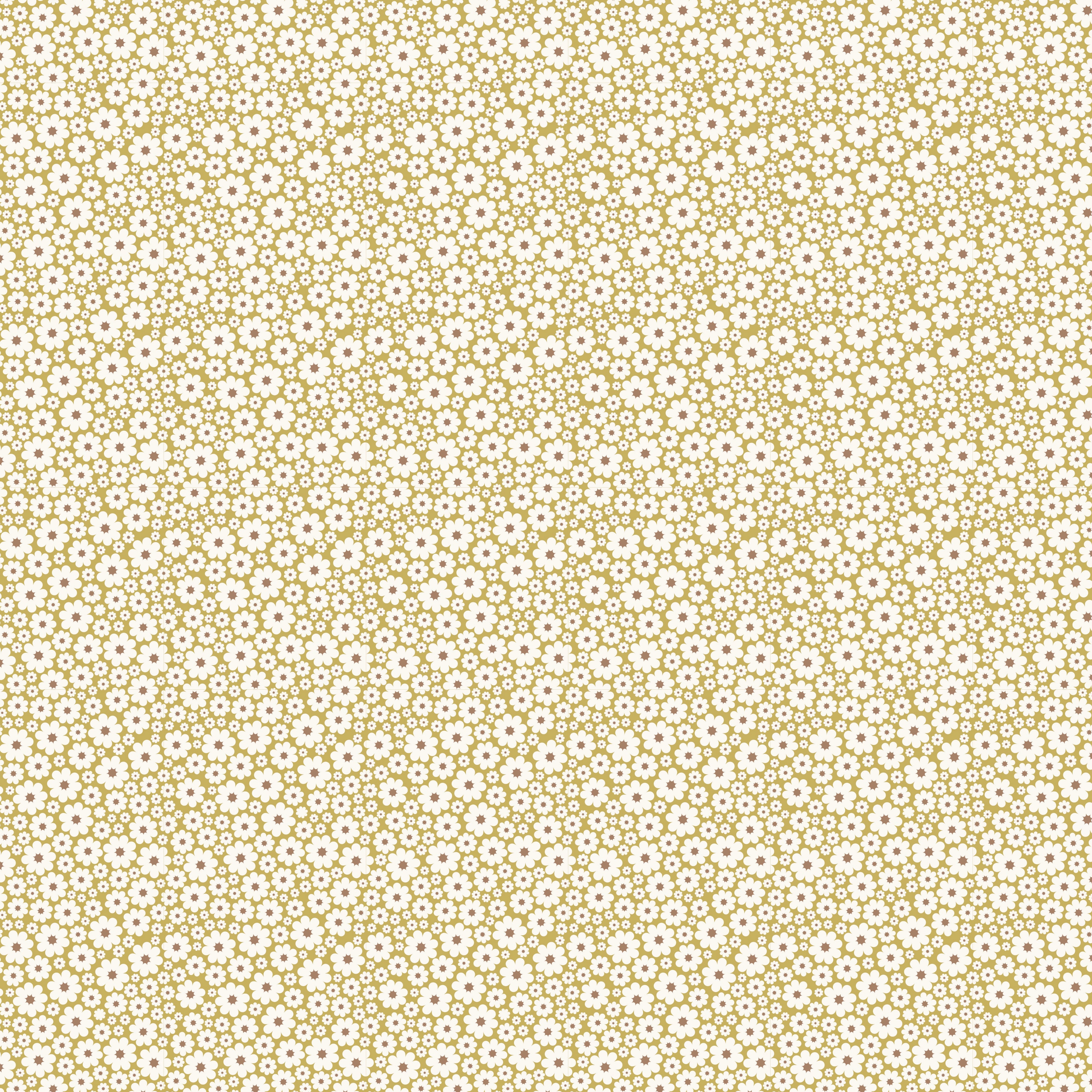Retro Sunshine - Tan Daisy Delight