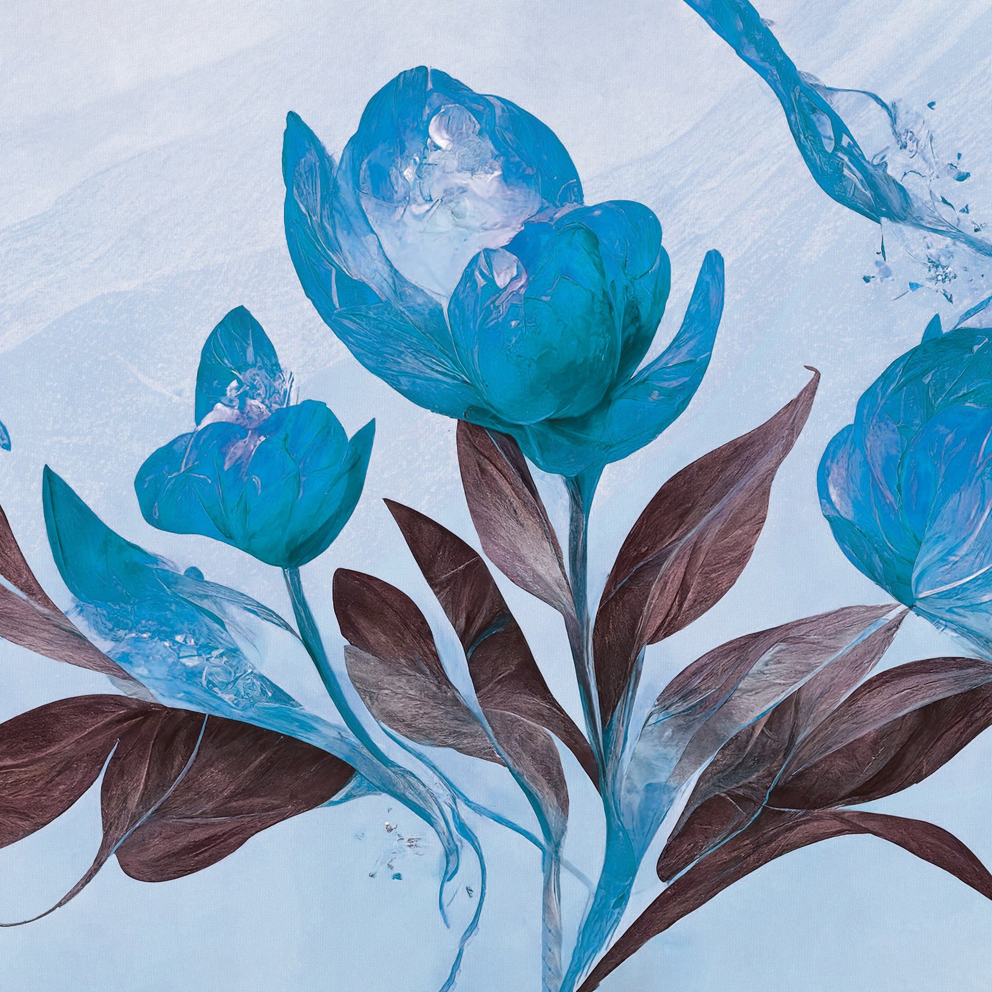 3D Floral Radiance - Printed Mural