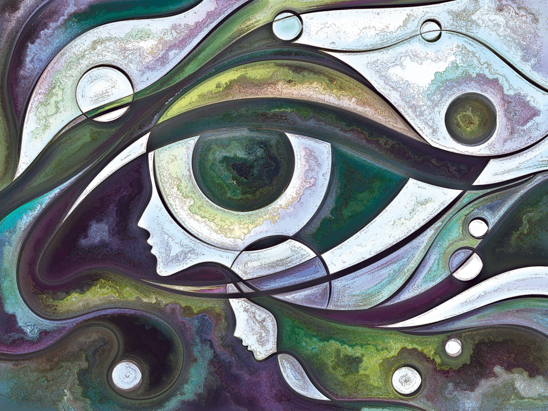 3D Inner Vision - Printed Mural