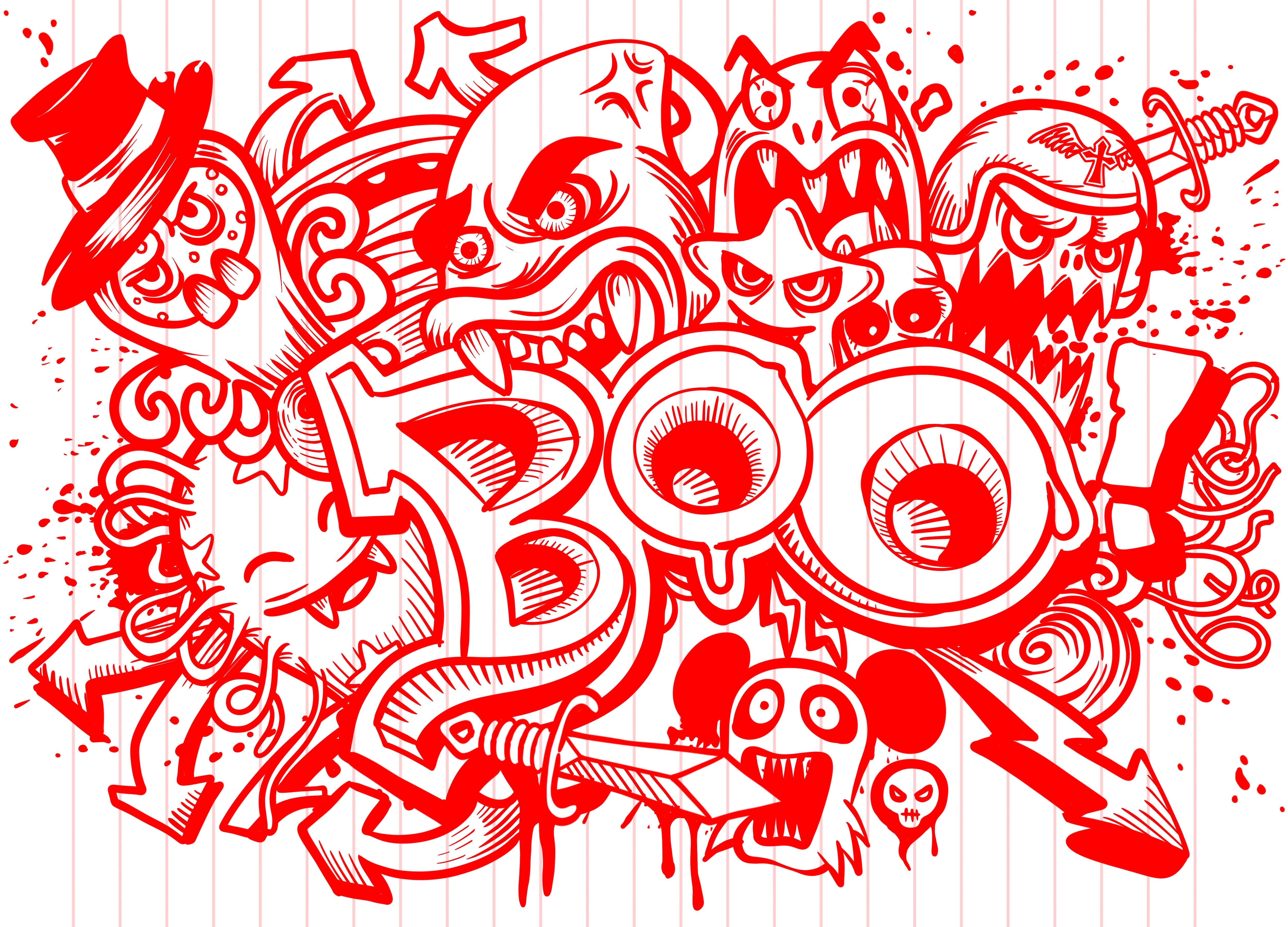 Scribble Spirits Expression Mural