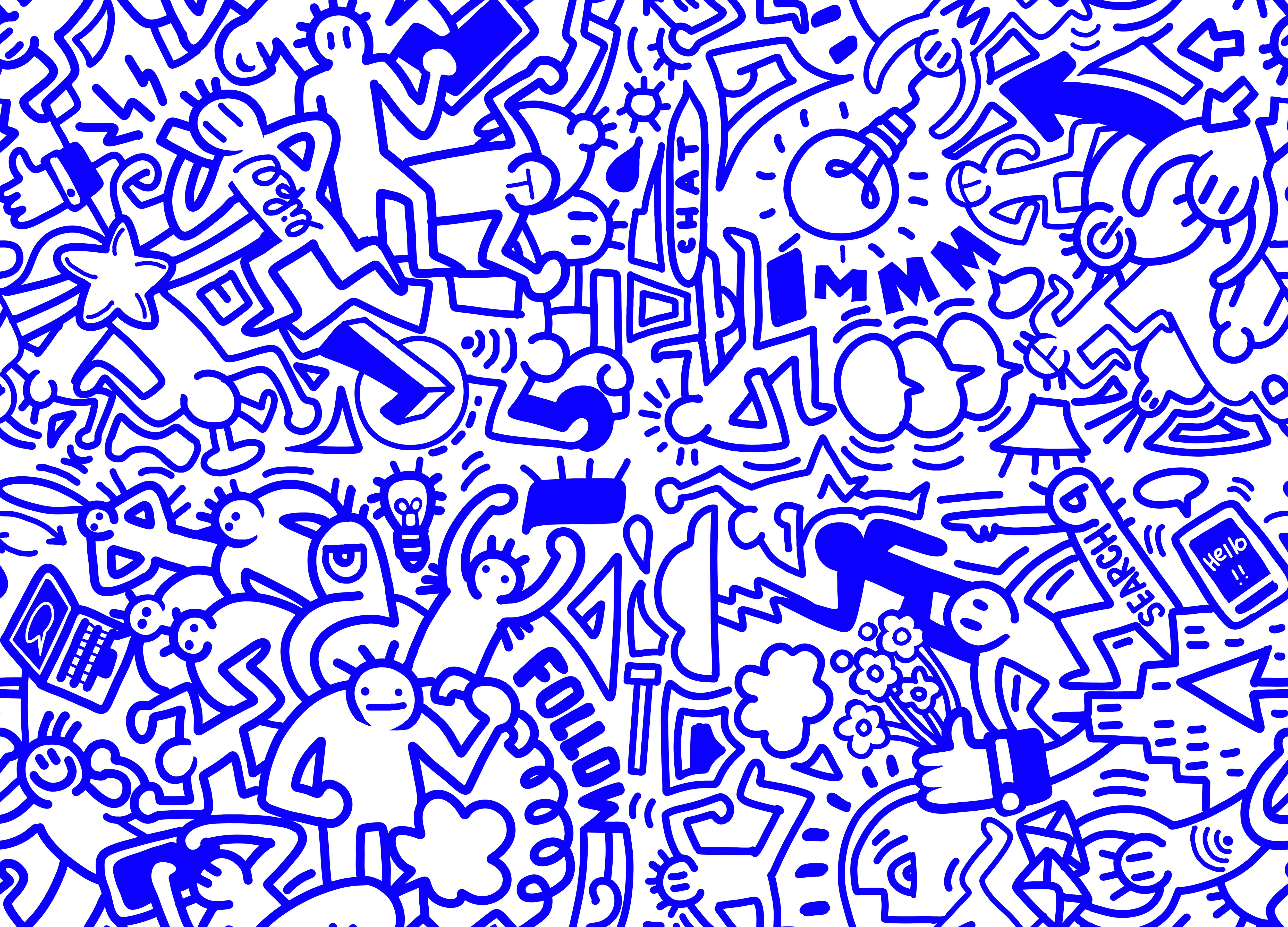 Ink Sketch Playground Mural