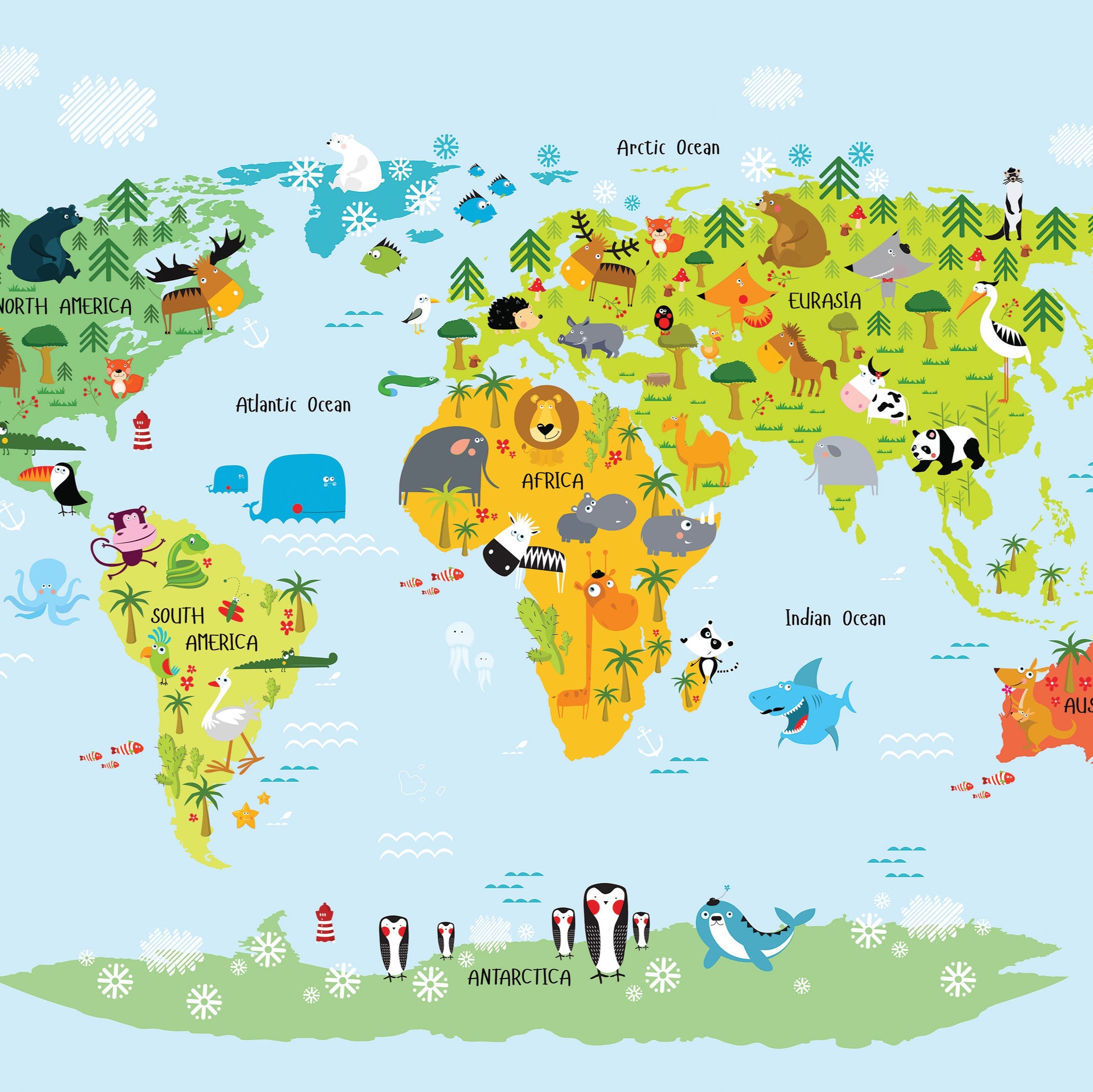 3D Animal Planet - Printed