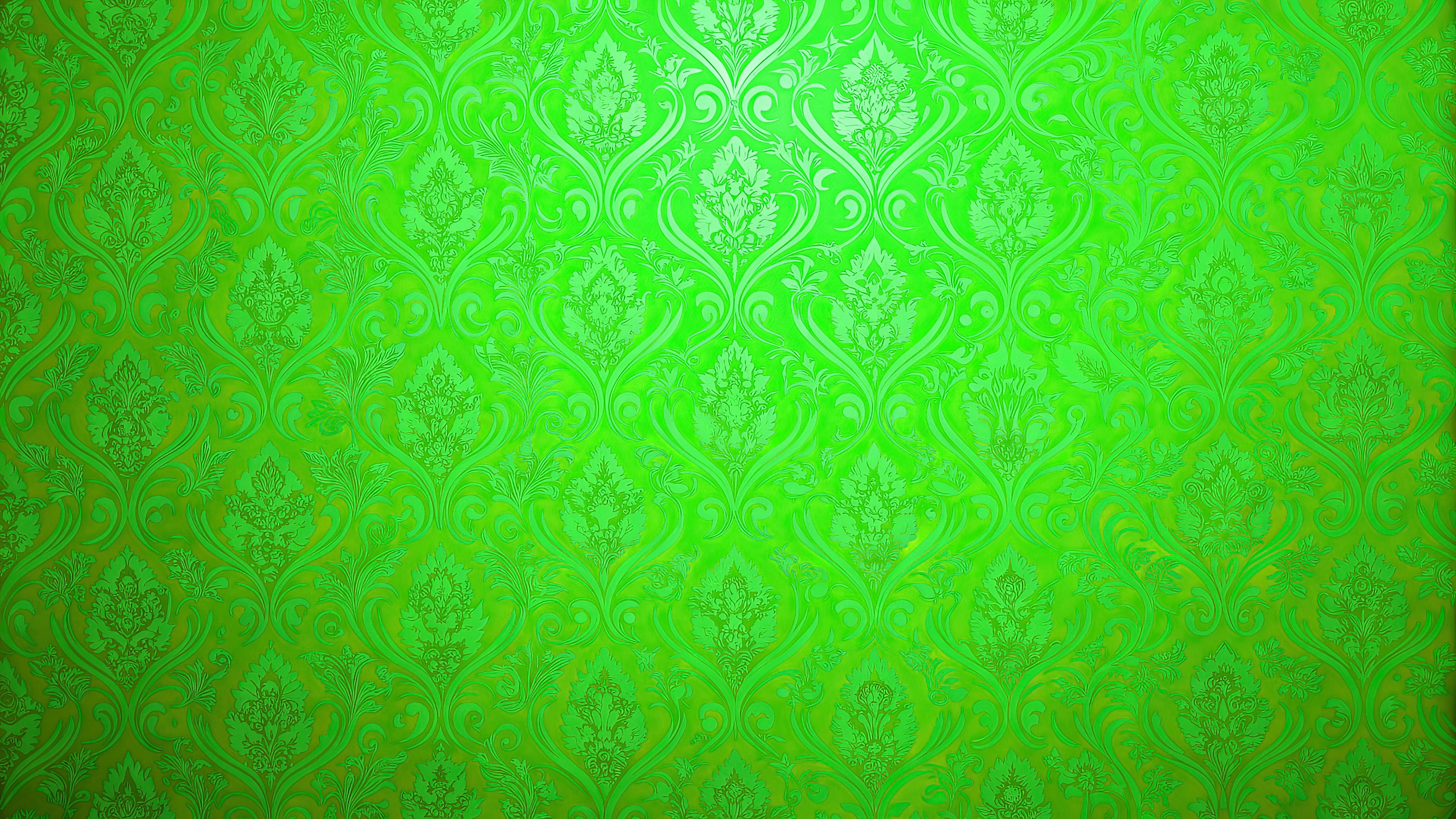 Golden Damask Mural