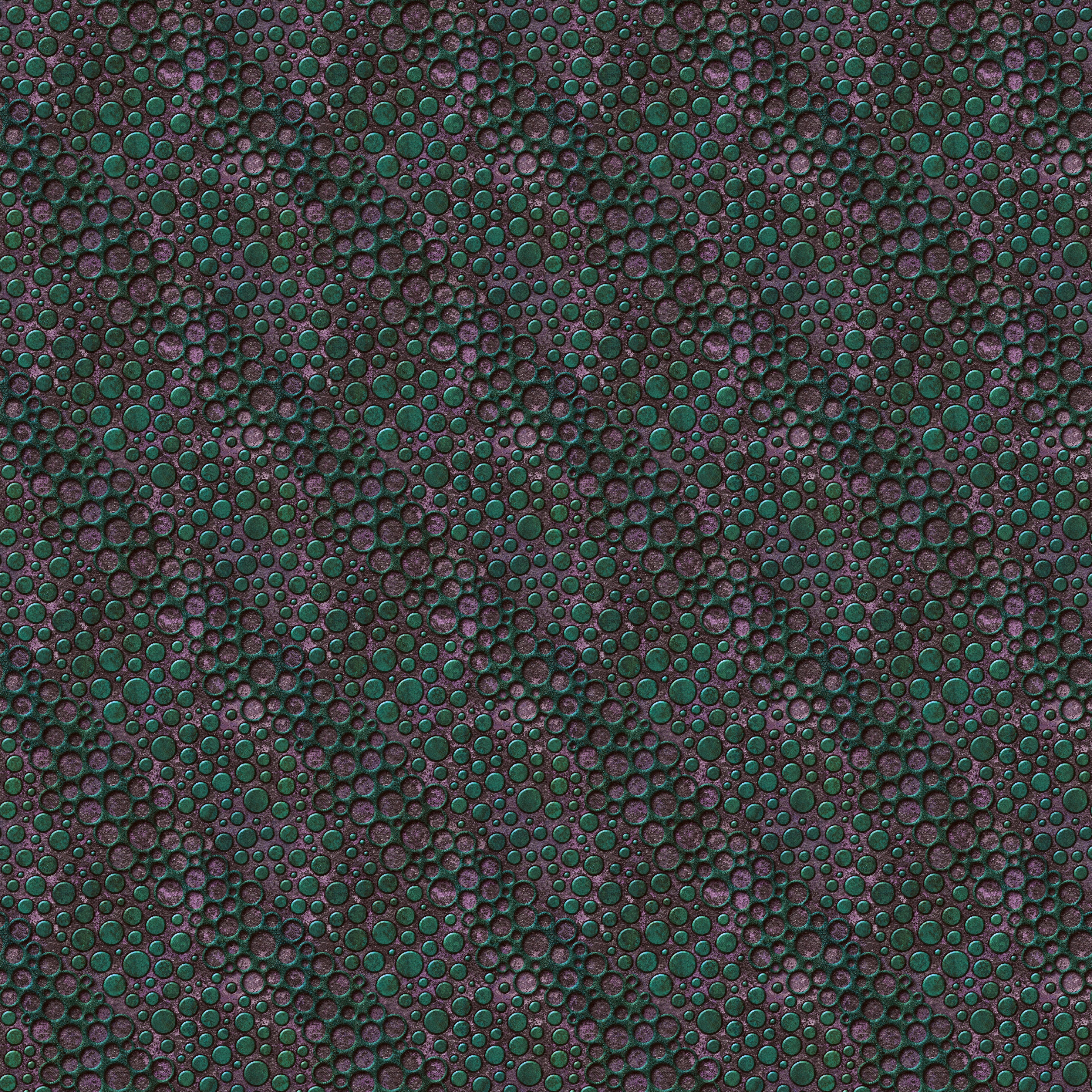 3D Metallic Bubbles - Printed Wallpaper
