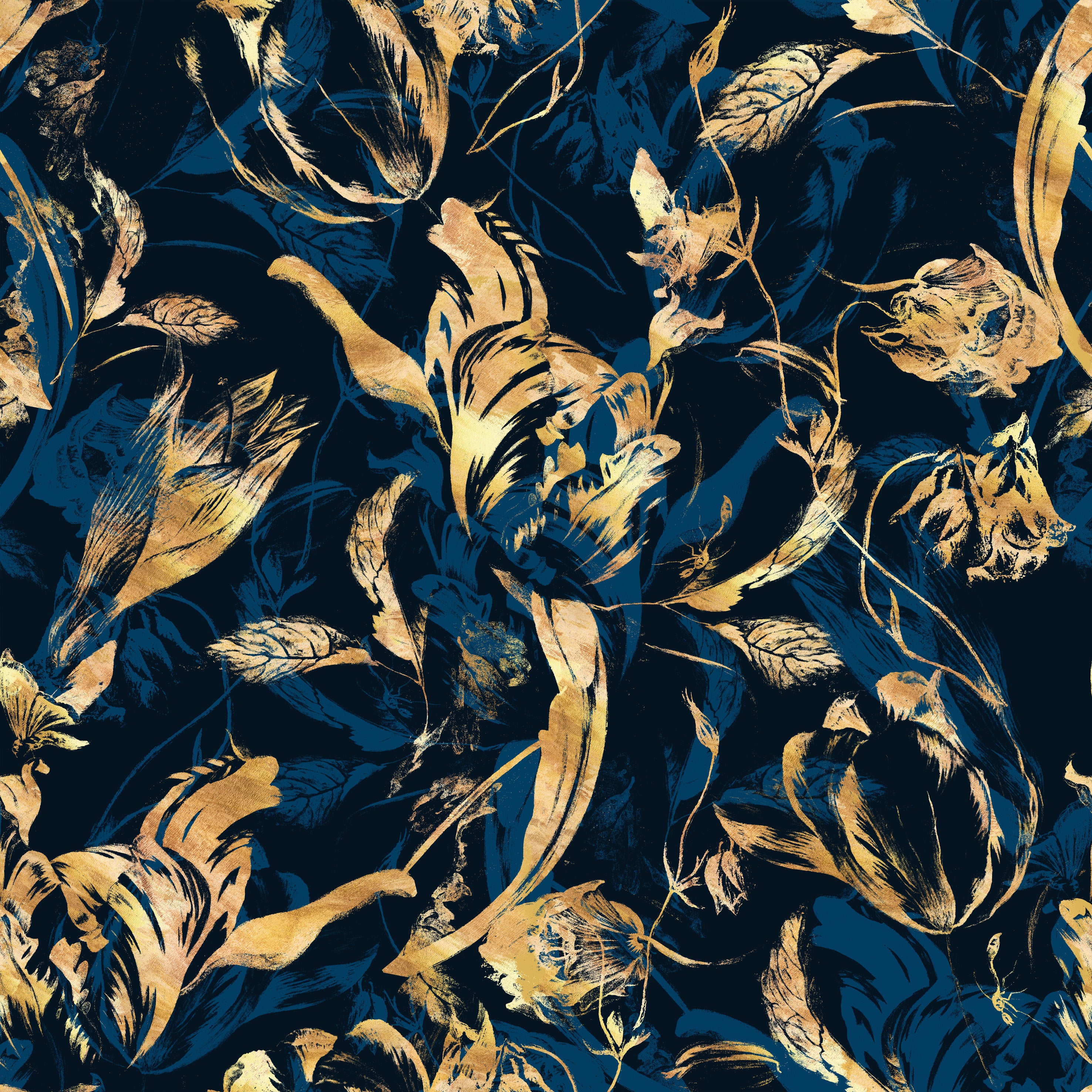 Royal Botanical - Gold Peonies