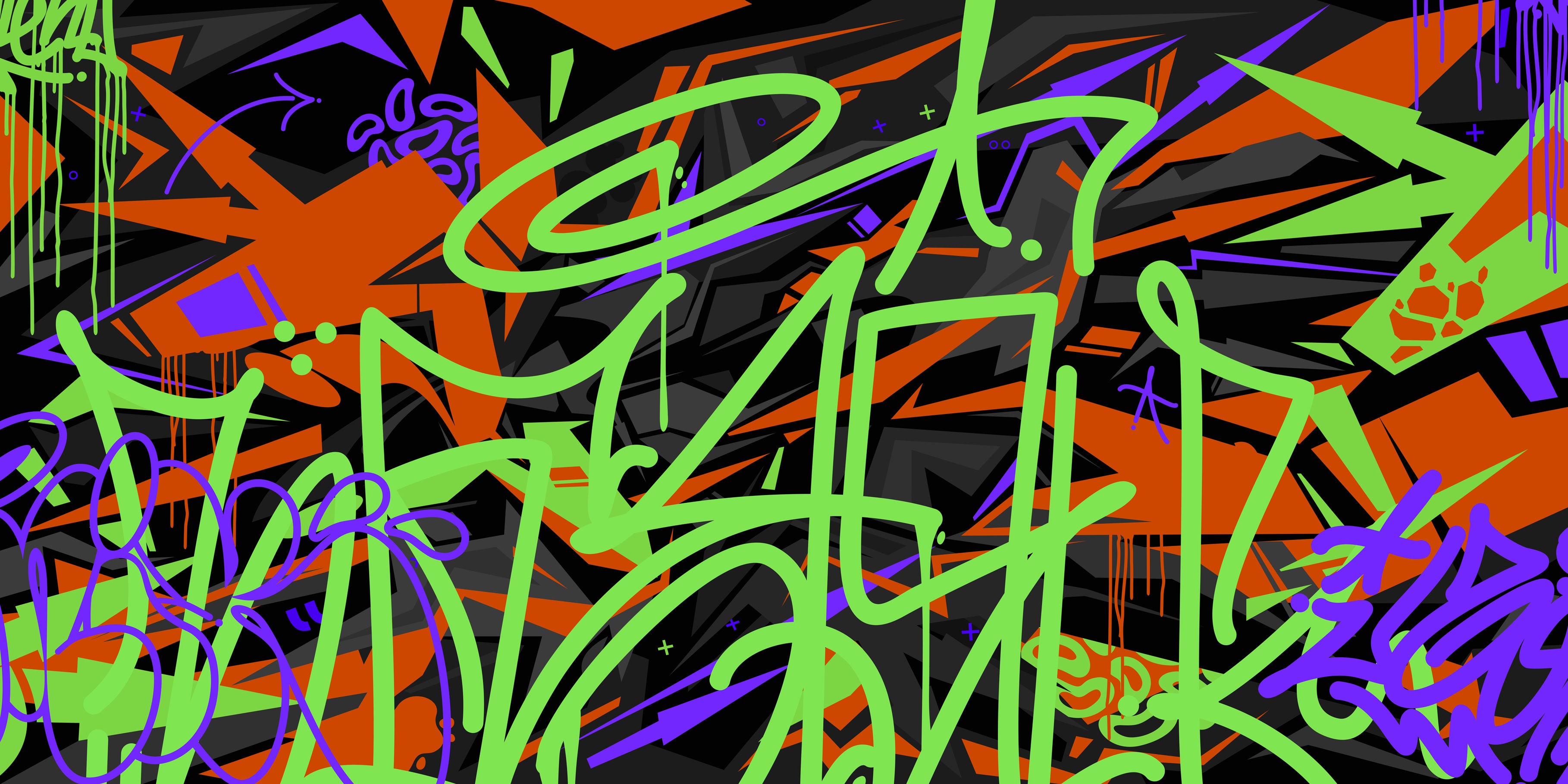 Tag & Spark - Street Scribble Mural