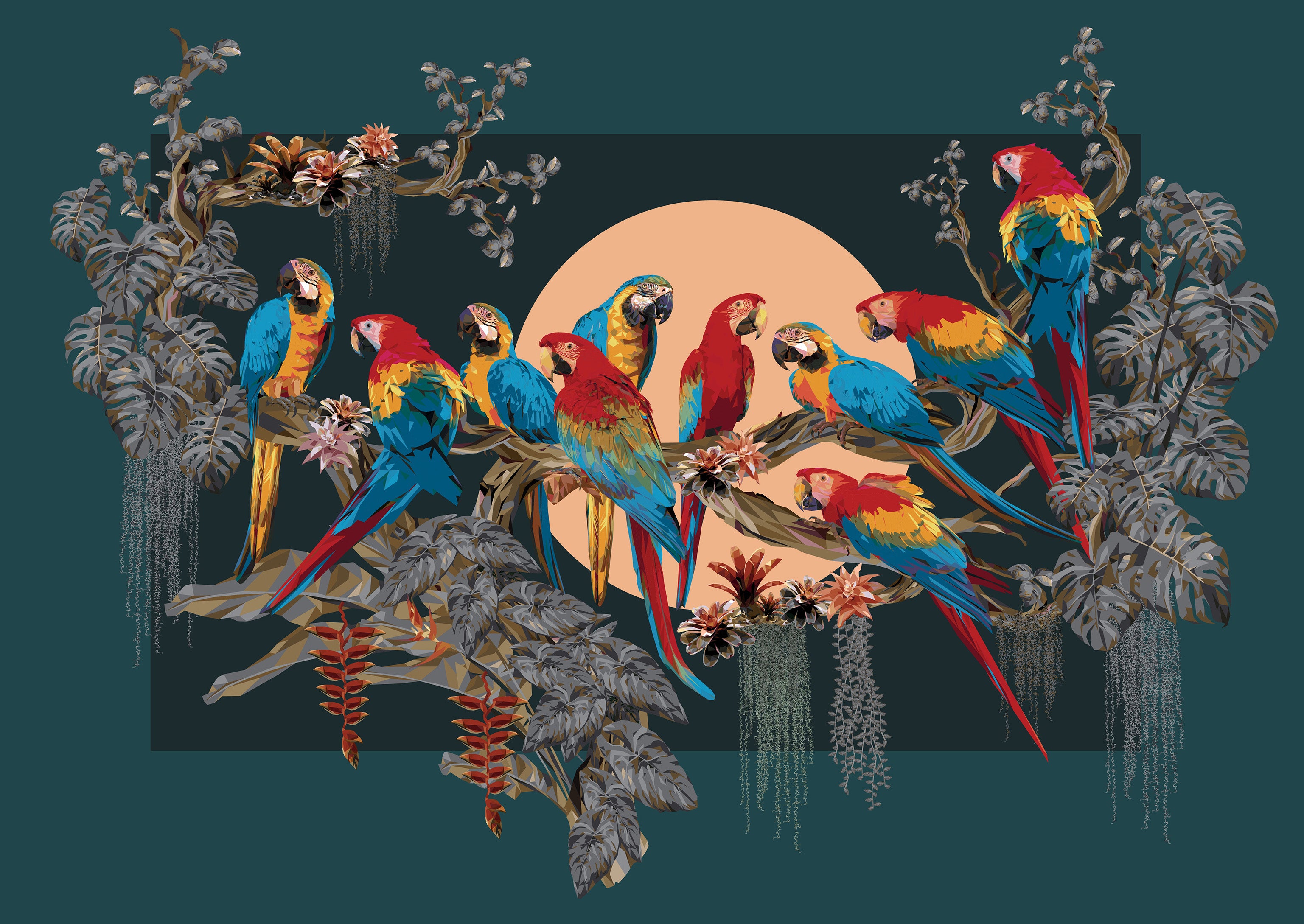 Parrot Paradise Moon
