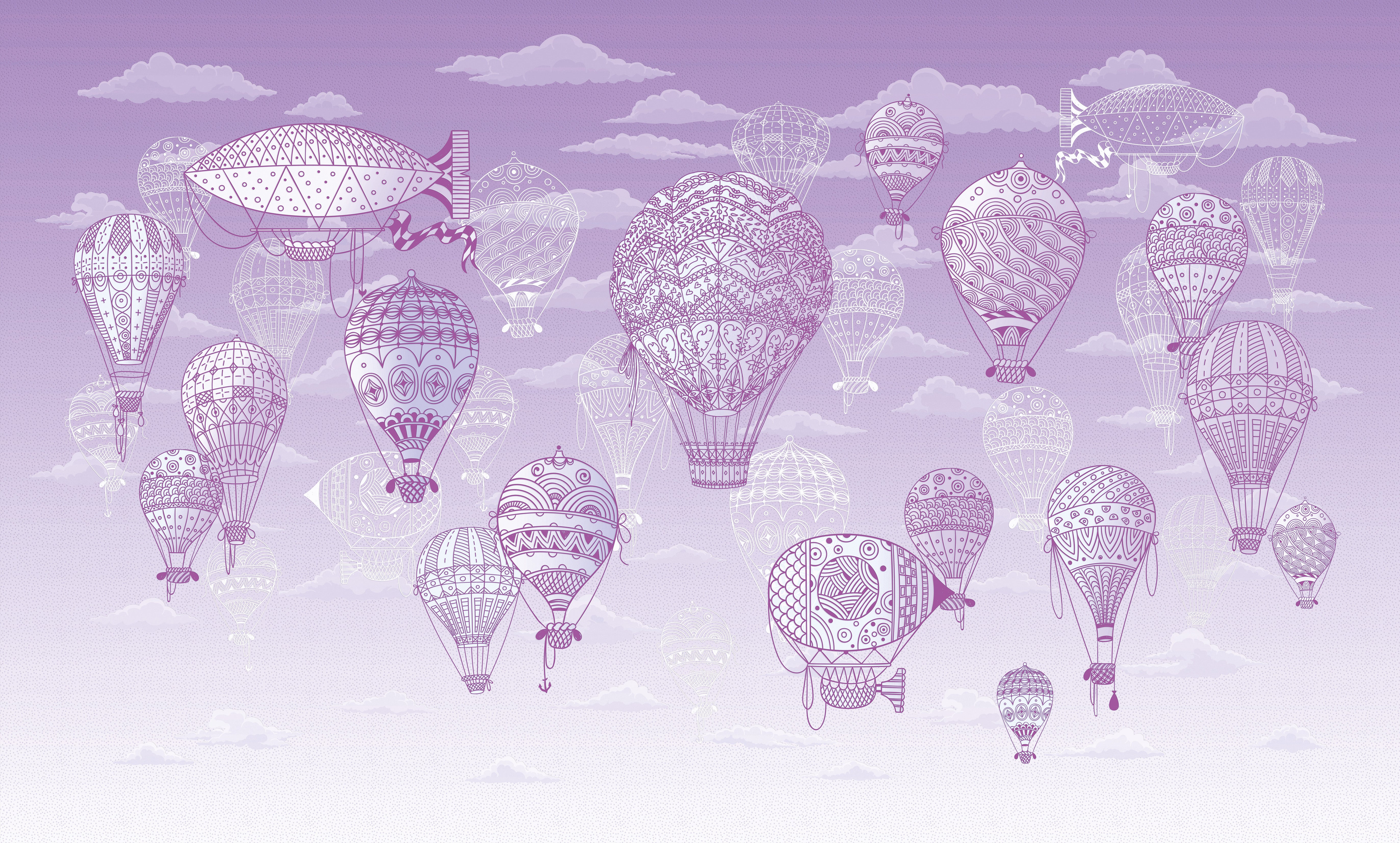 3D Balloon Voyage - Printed Mural
