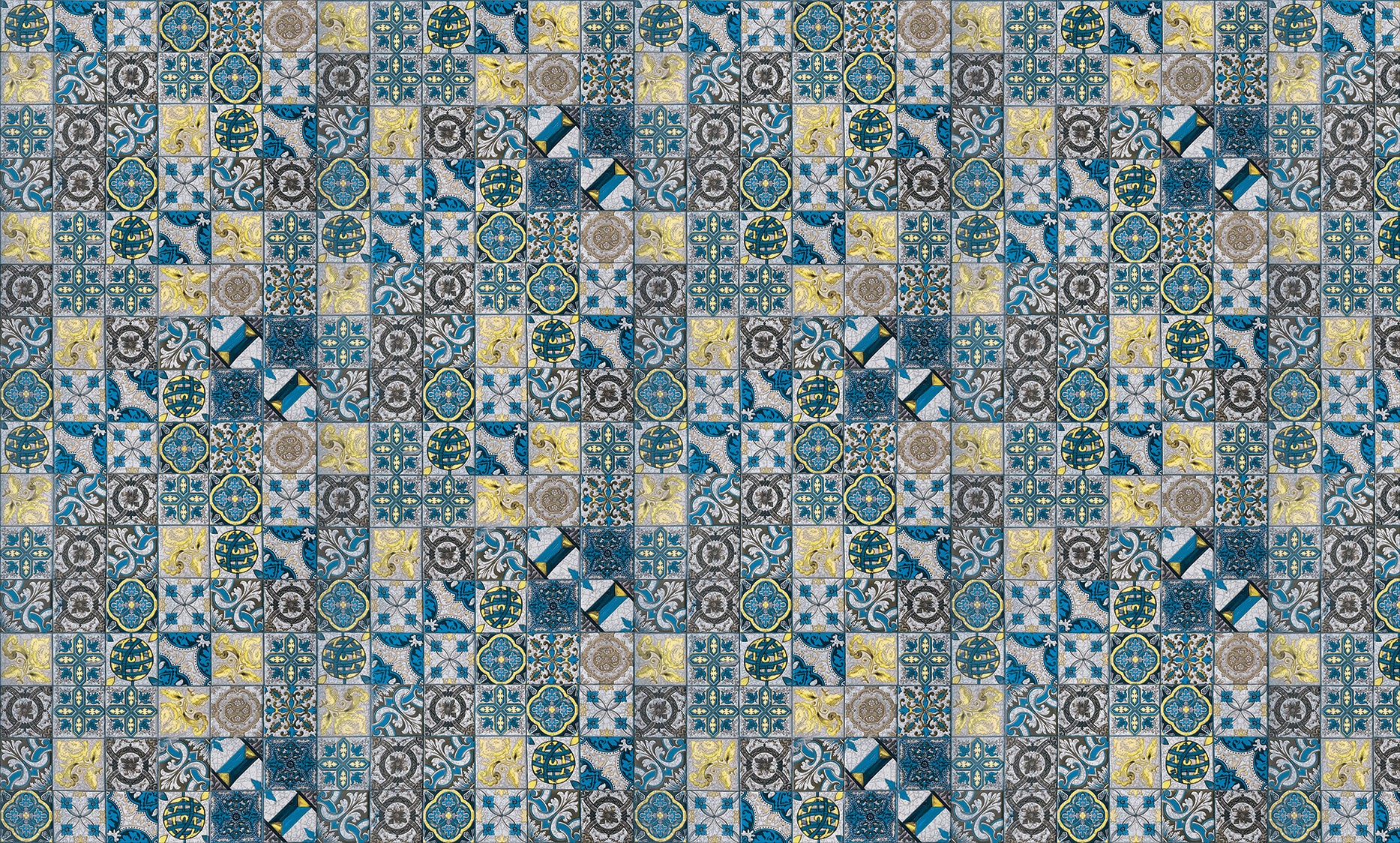 3D Mediterranean Tiles - Printed Mural