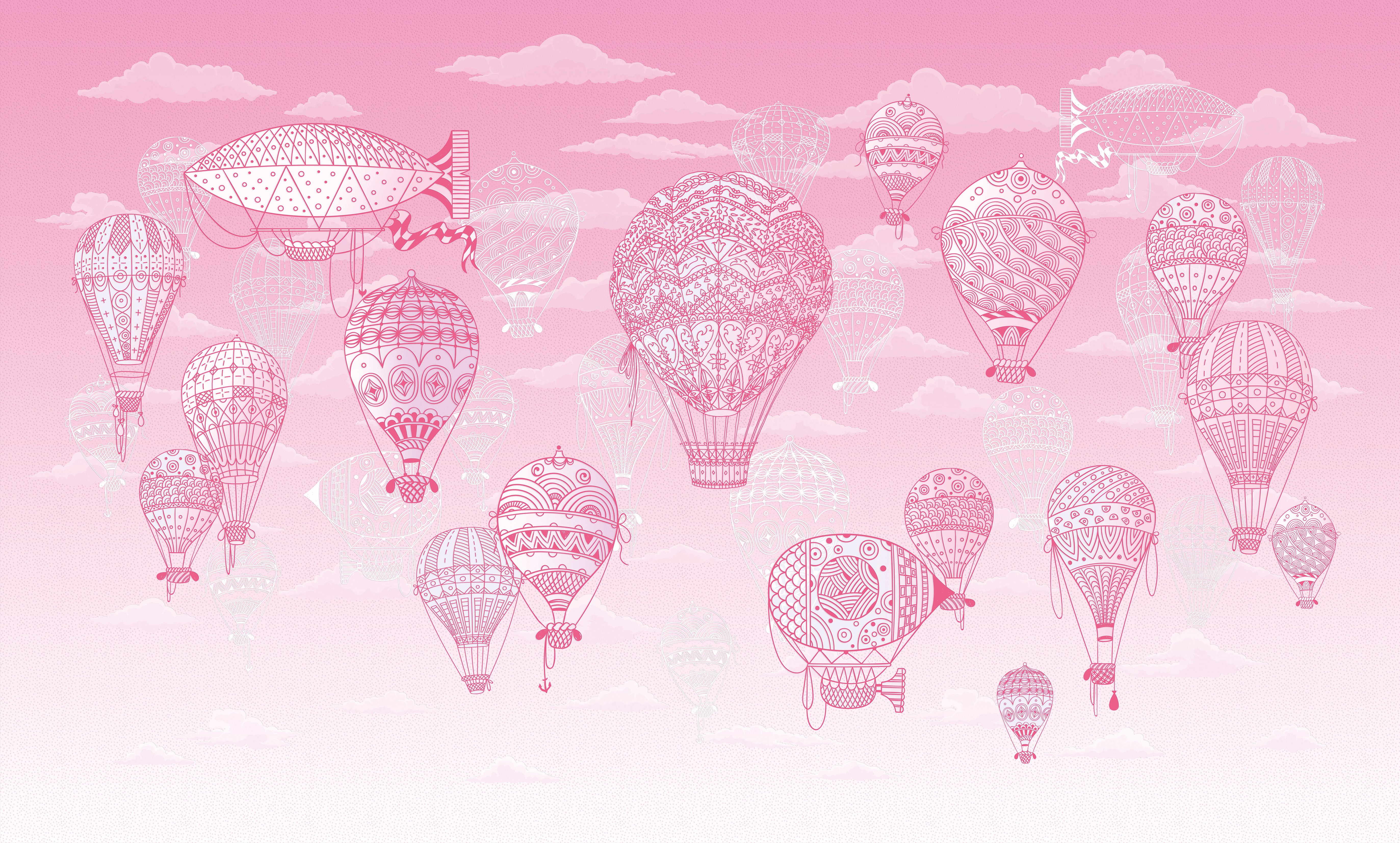 3D Balloon Voyage - Printed Mural