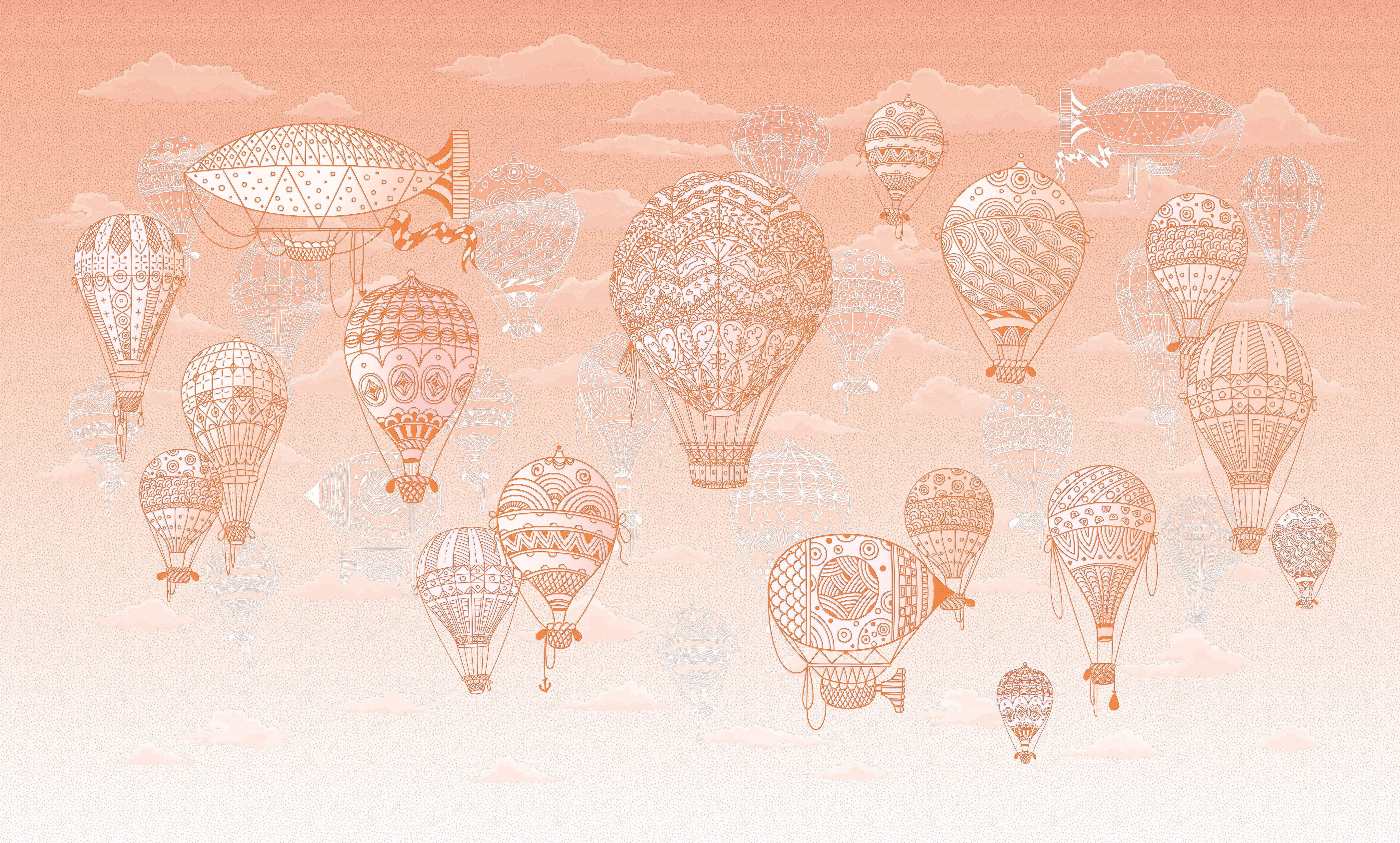 3D Balloon Voyage - Printed Mural