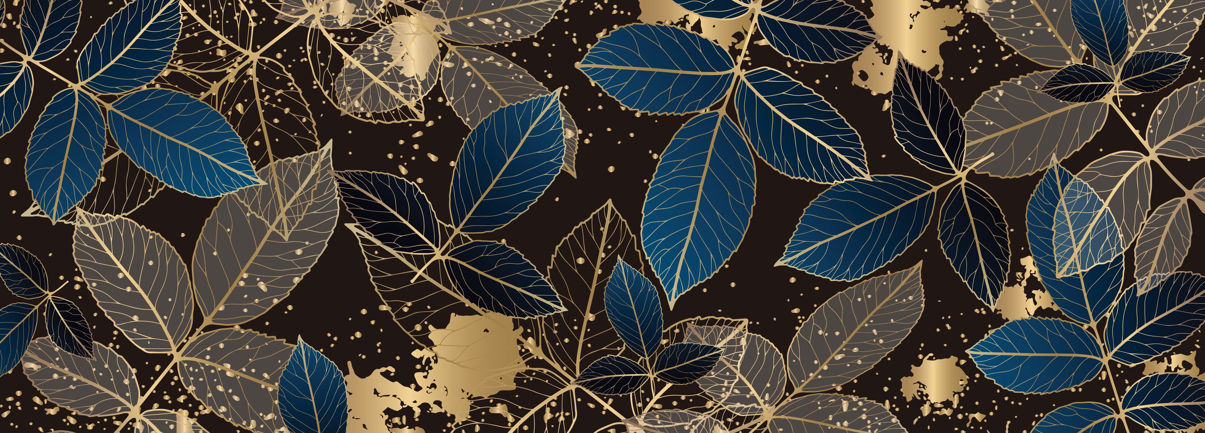 Sapphire & Gold Botanical