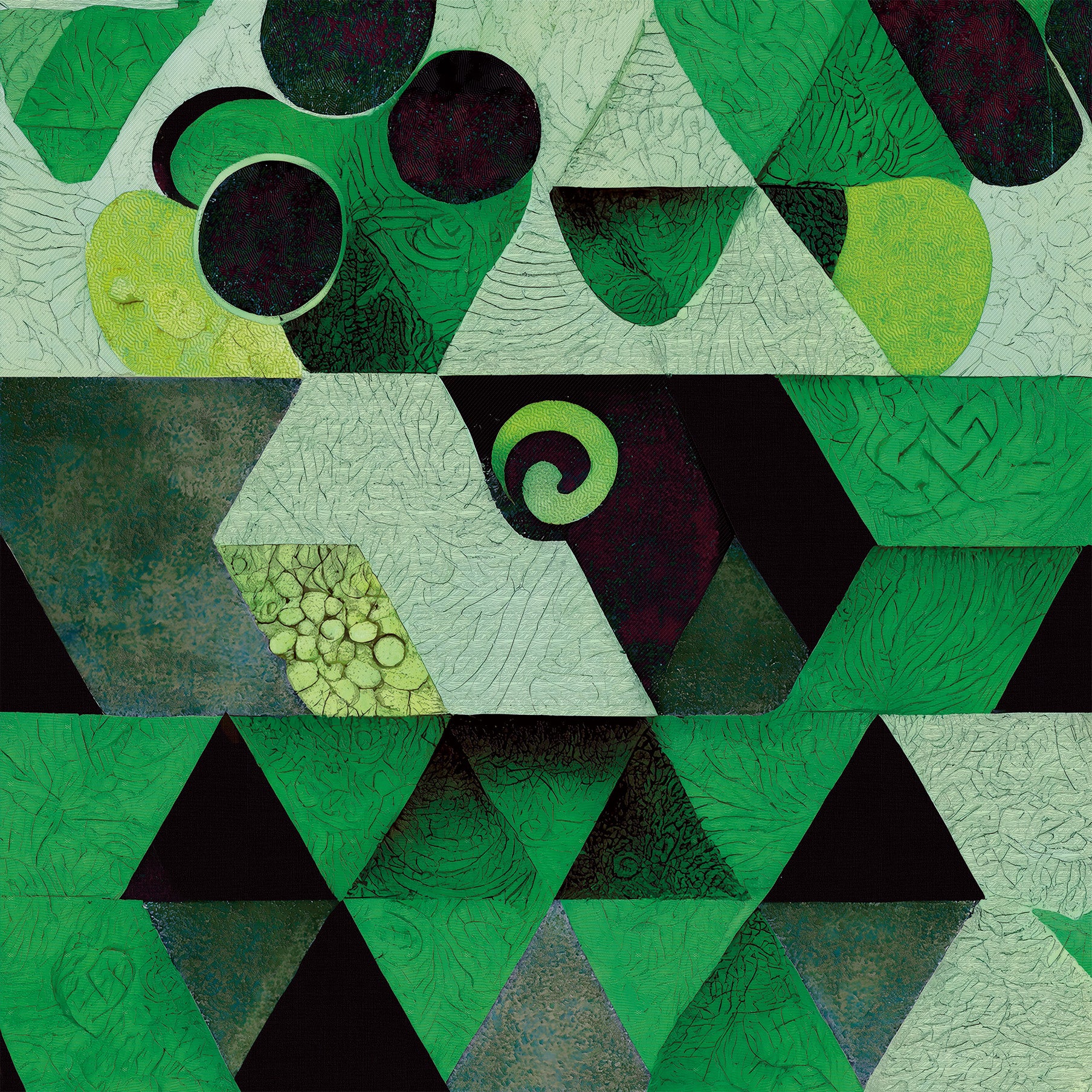 3D Geometric Fusion - Printed Mural