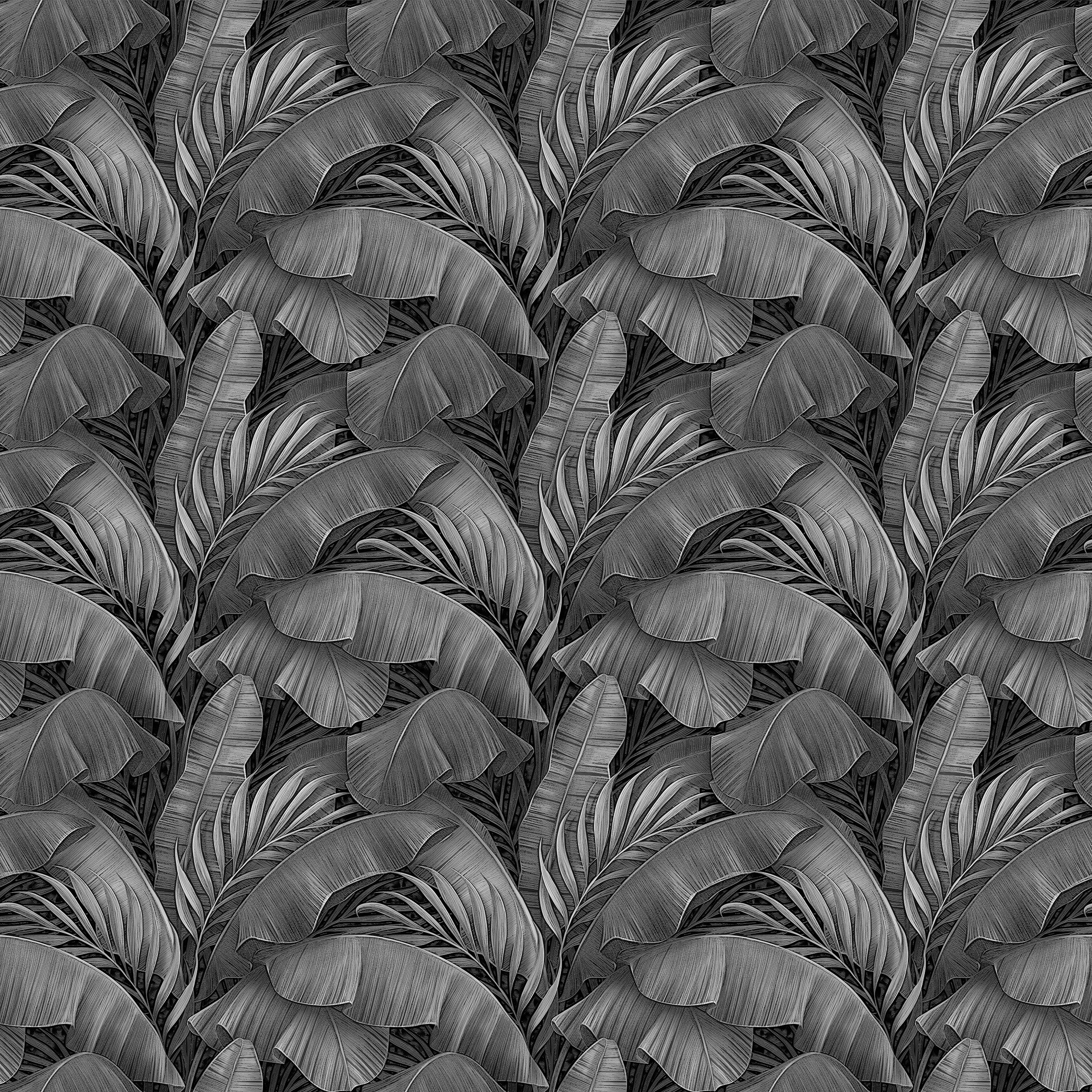 3D Lush Tropics - Printed Wallpaper