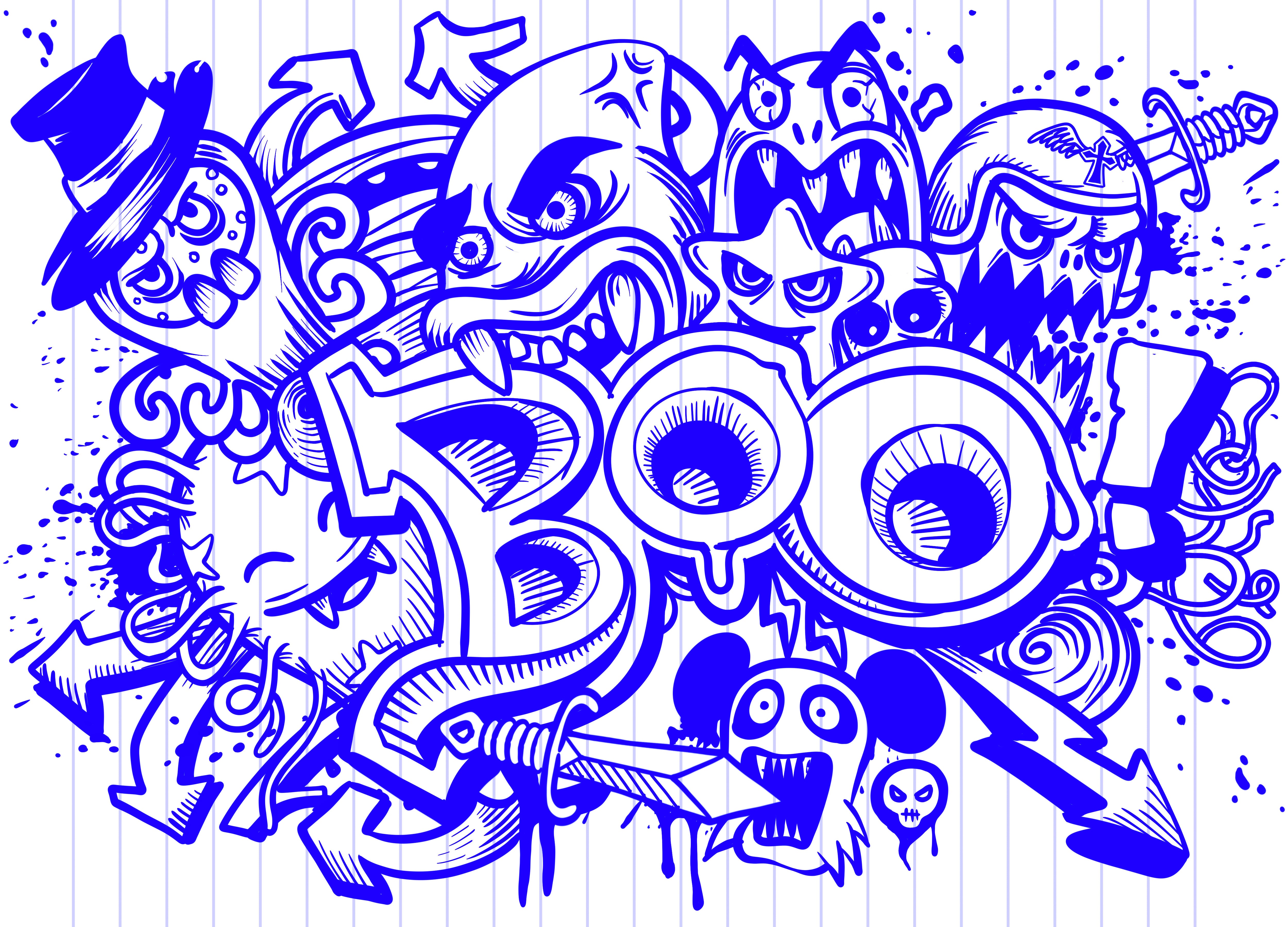 Scribble Spirits Expression Mural