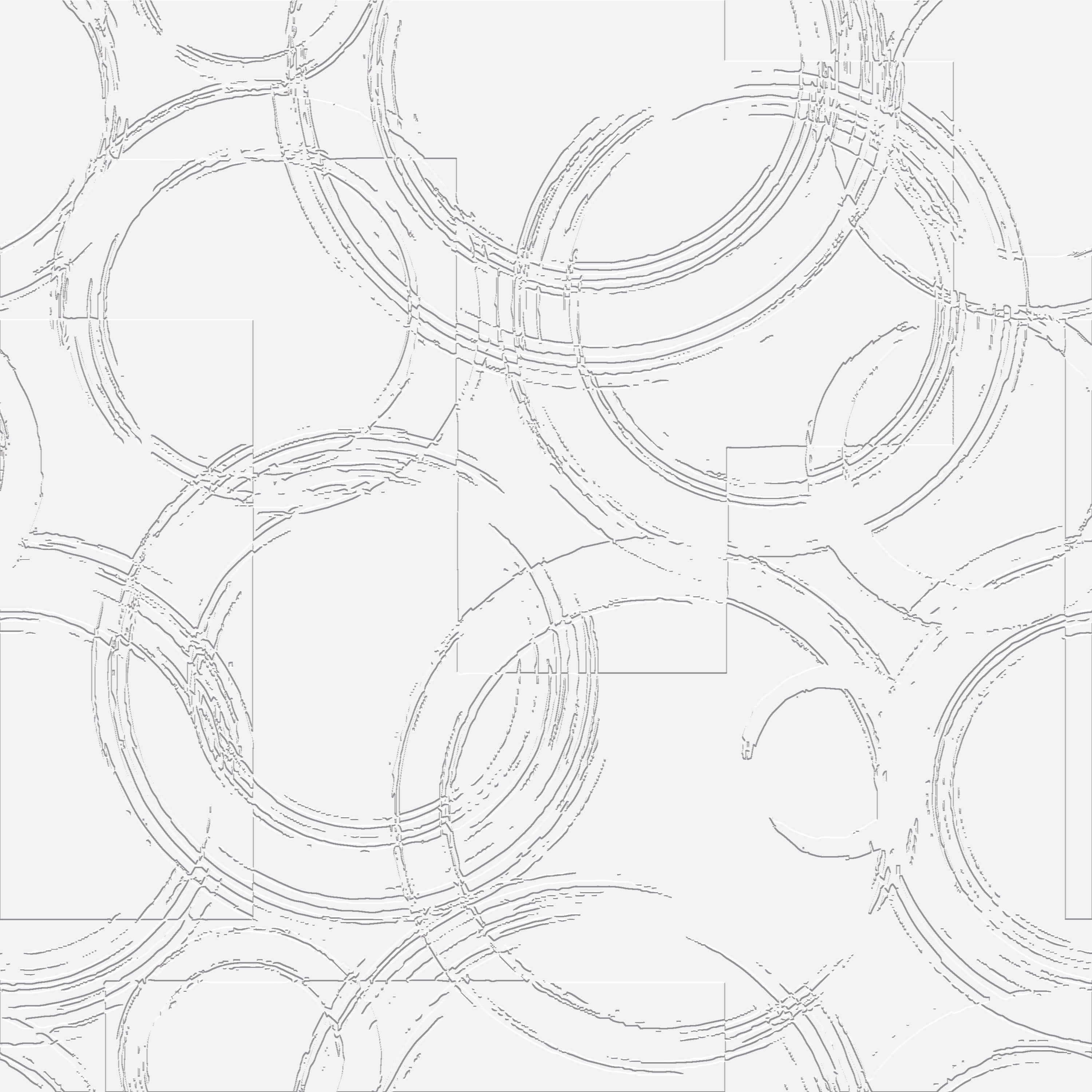 3D Sketched Circle Texture - Paintable Wallpaper