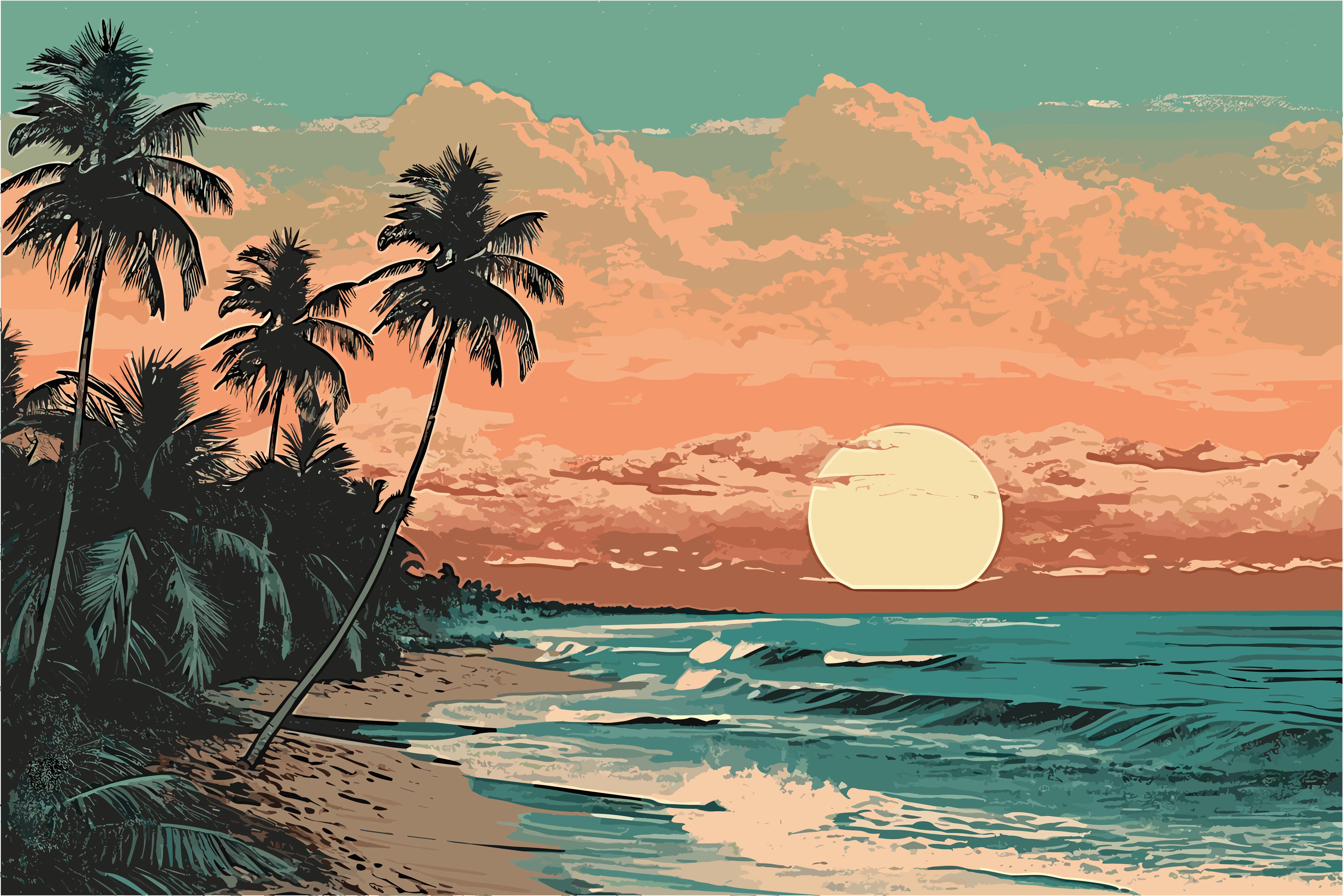 Tropic Sunset Bliss