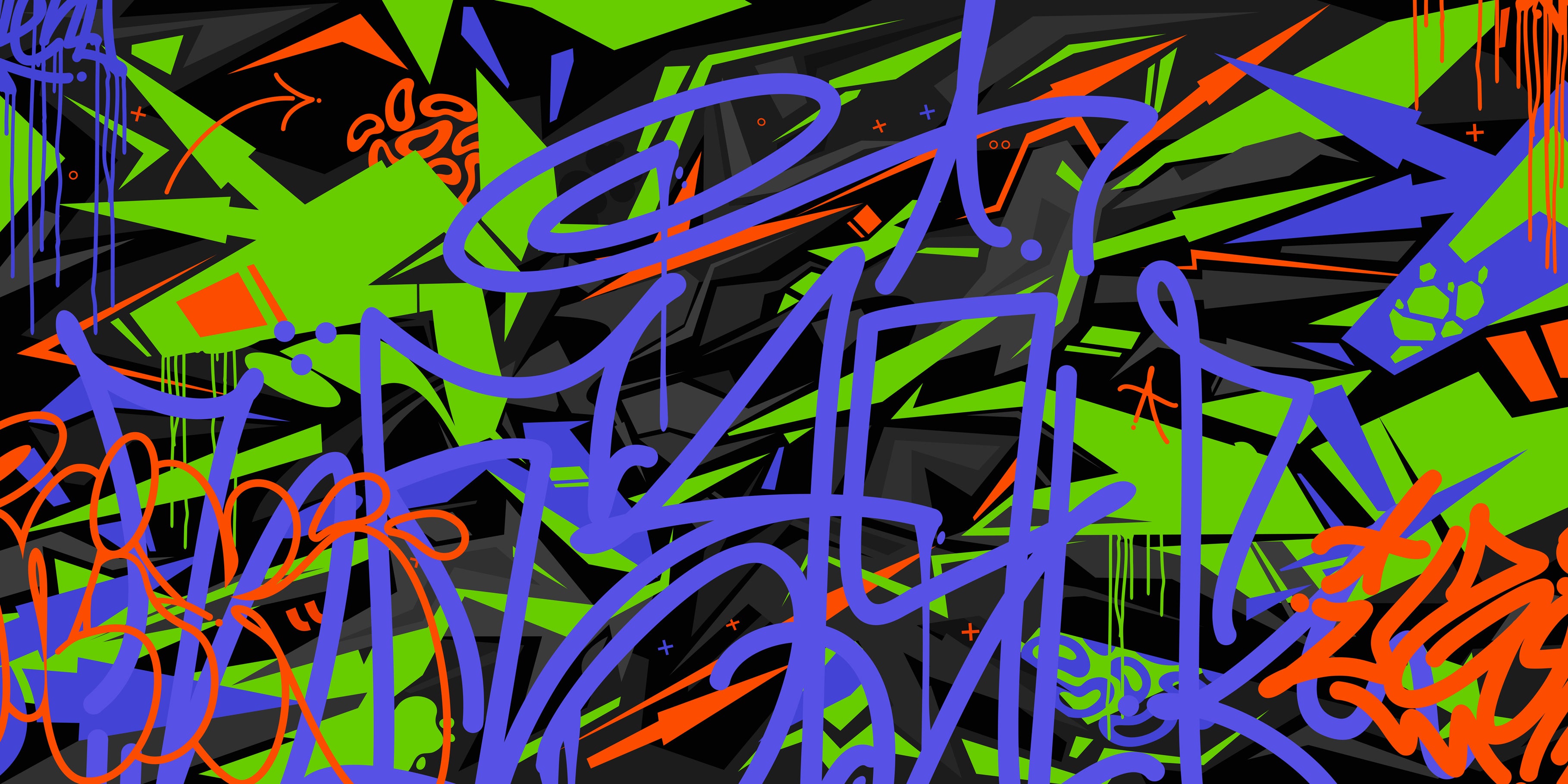 Tag & Spark - Street Scribble Mural
