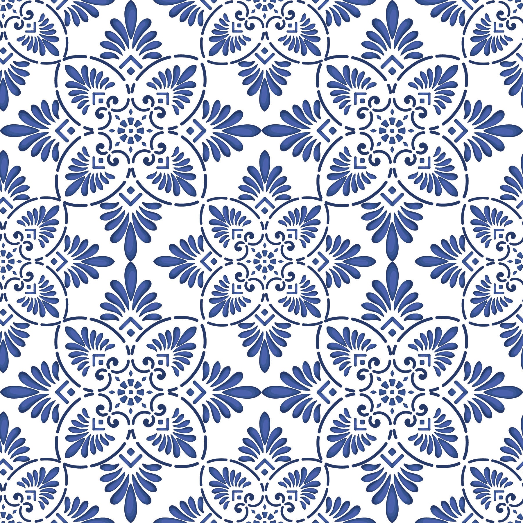 Adriatic Bloom Covering Wallpaper