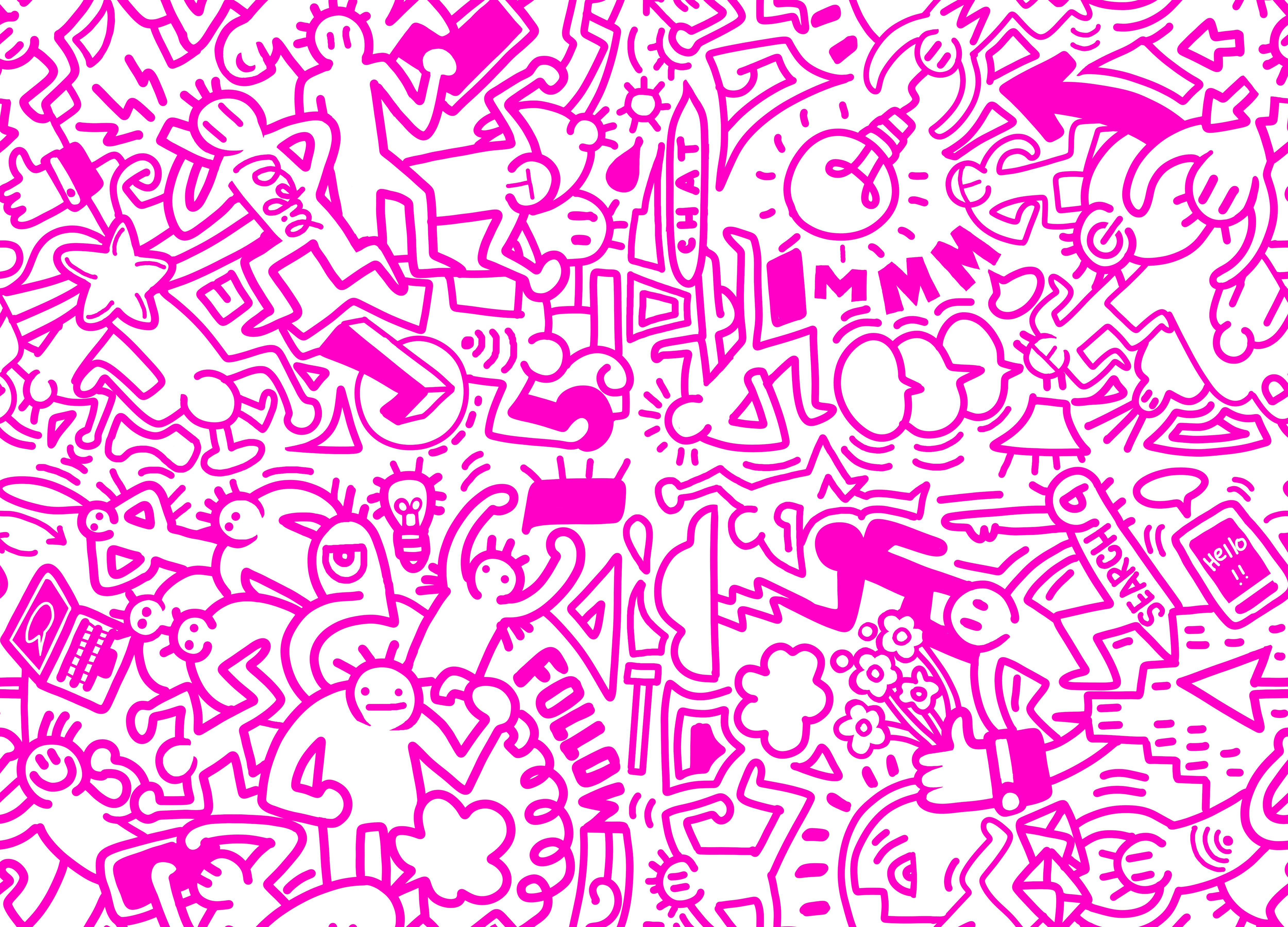 Ink Sketch Playground Mural