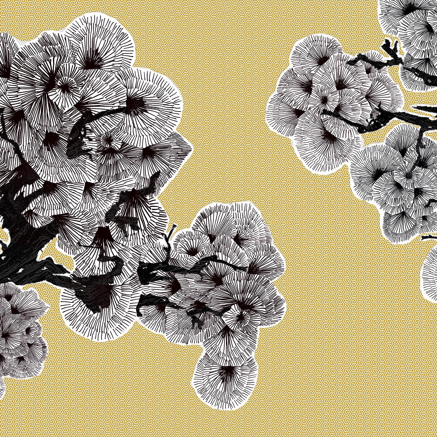 3D Ink Blossom - Printed Mural