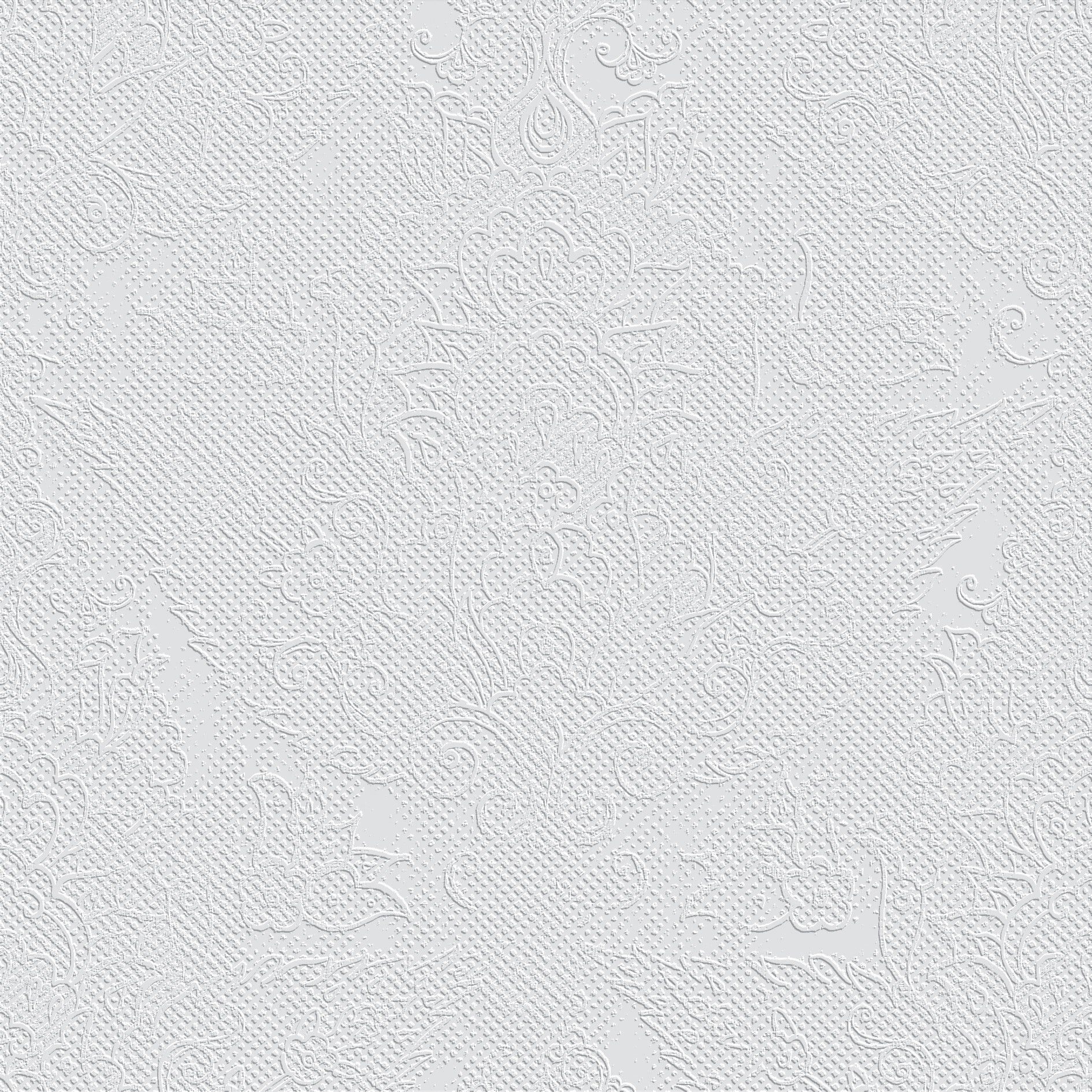 3D Floral Brocade - Paintable