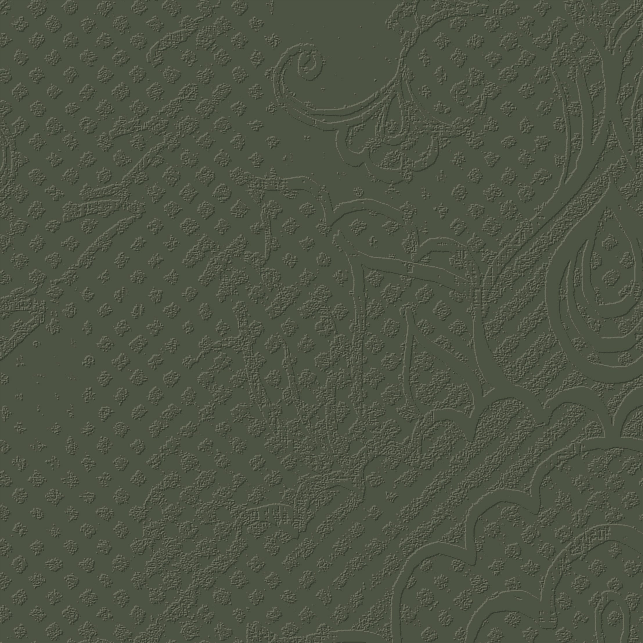 3D Floral Brocade - Paintable