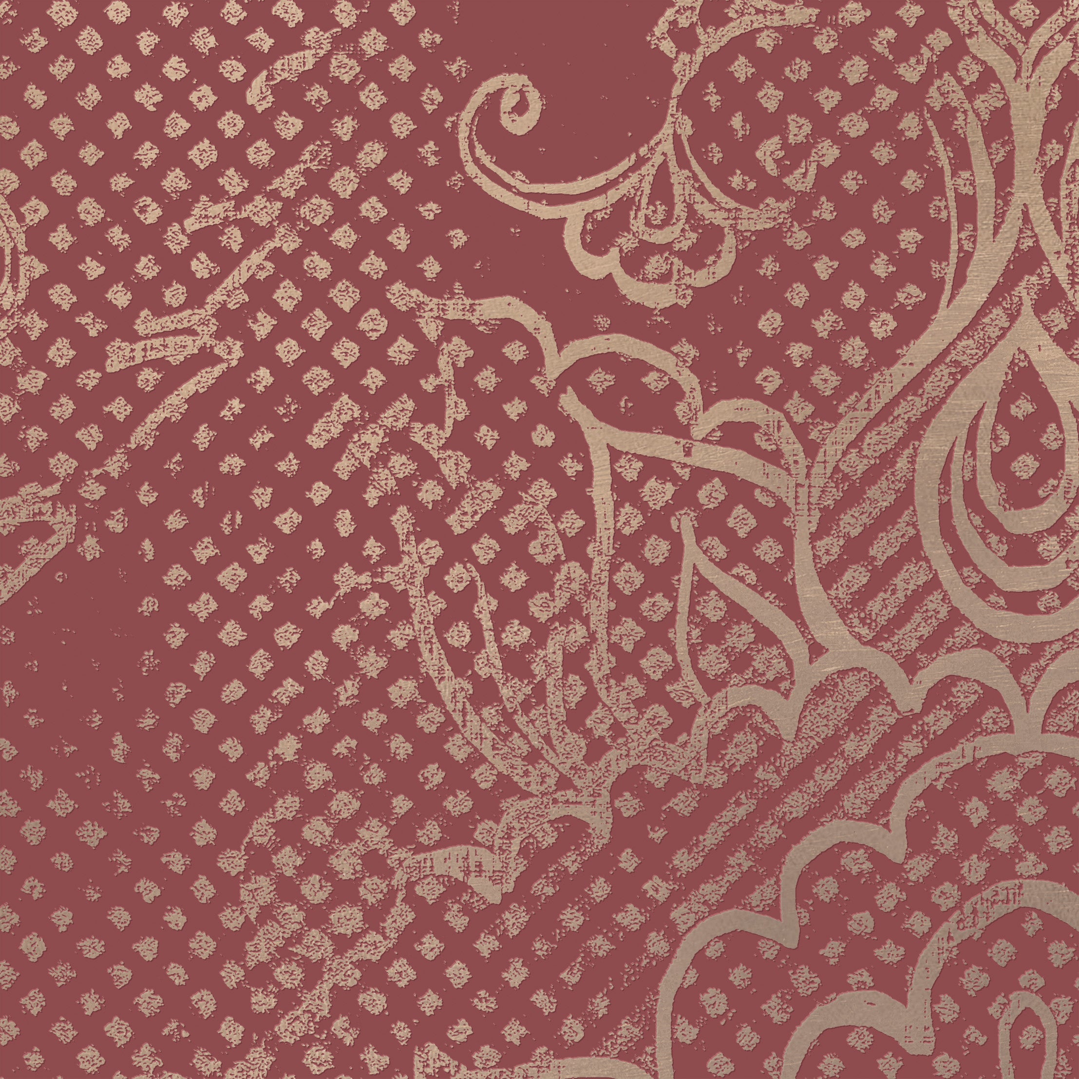 3D Floral Brocade - Paintable